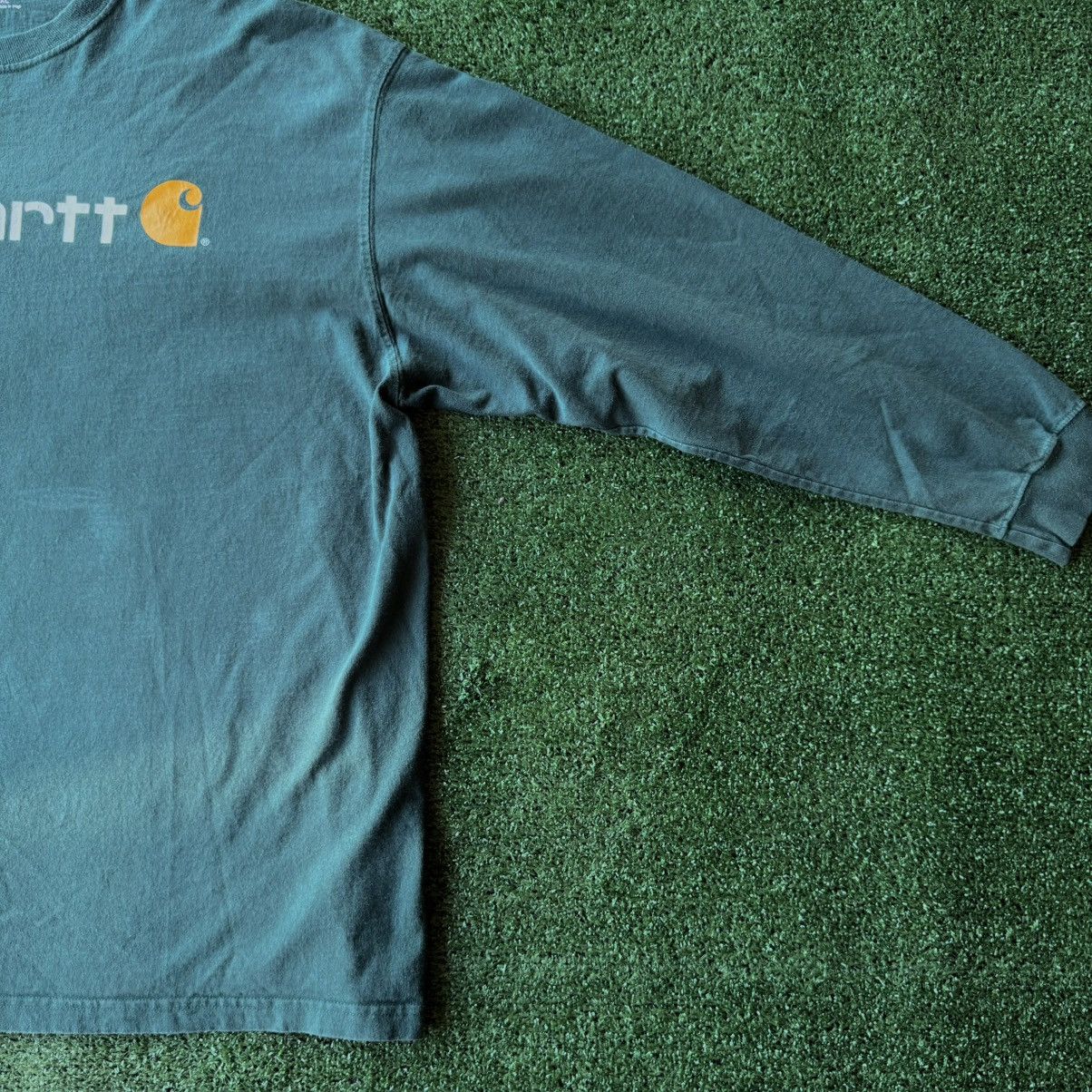 Carhartt Forest Green Carhartt Logo Long Sleeve Tee Size US XXL / EU 58 / 5 - 4 Thumbnail