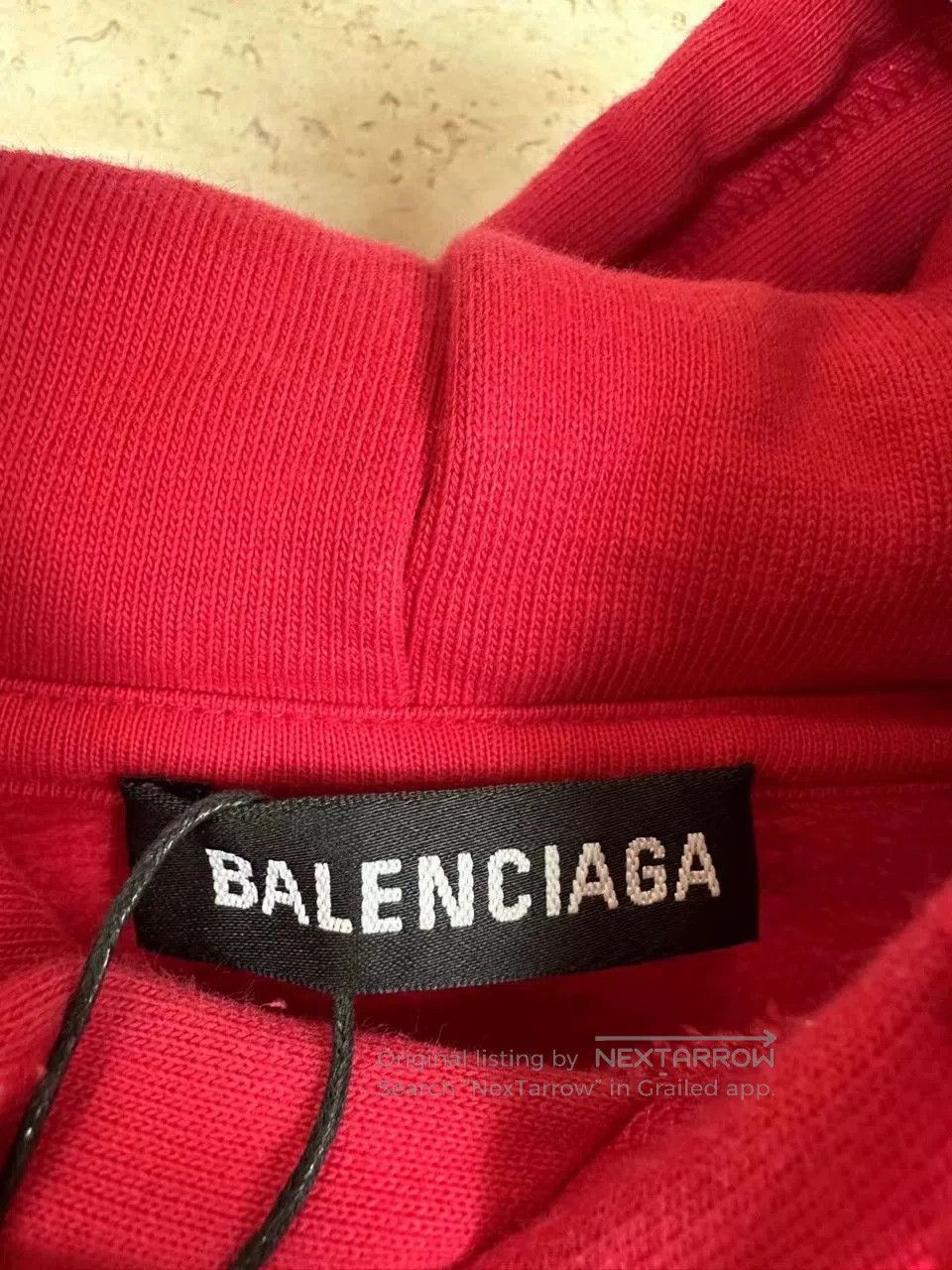Balenciaga Balenciaga Red Crown Lock Hoodie S. Size US S / EU 44-46 / 1 - 4 Thumbnail