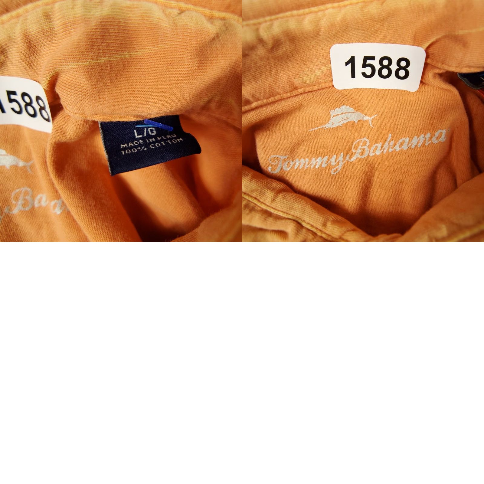 Tommy Bahama TOMMY BAHAMA Orange Polo Shirt Regular Fit Mens Short Sleeve Size L Golf Lacrosse Preppy Size US L / EU 52-54 / 3 - 8 Thumbnail