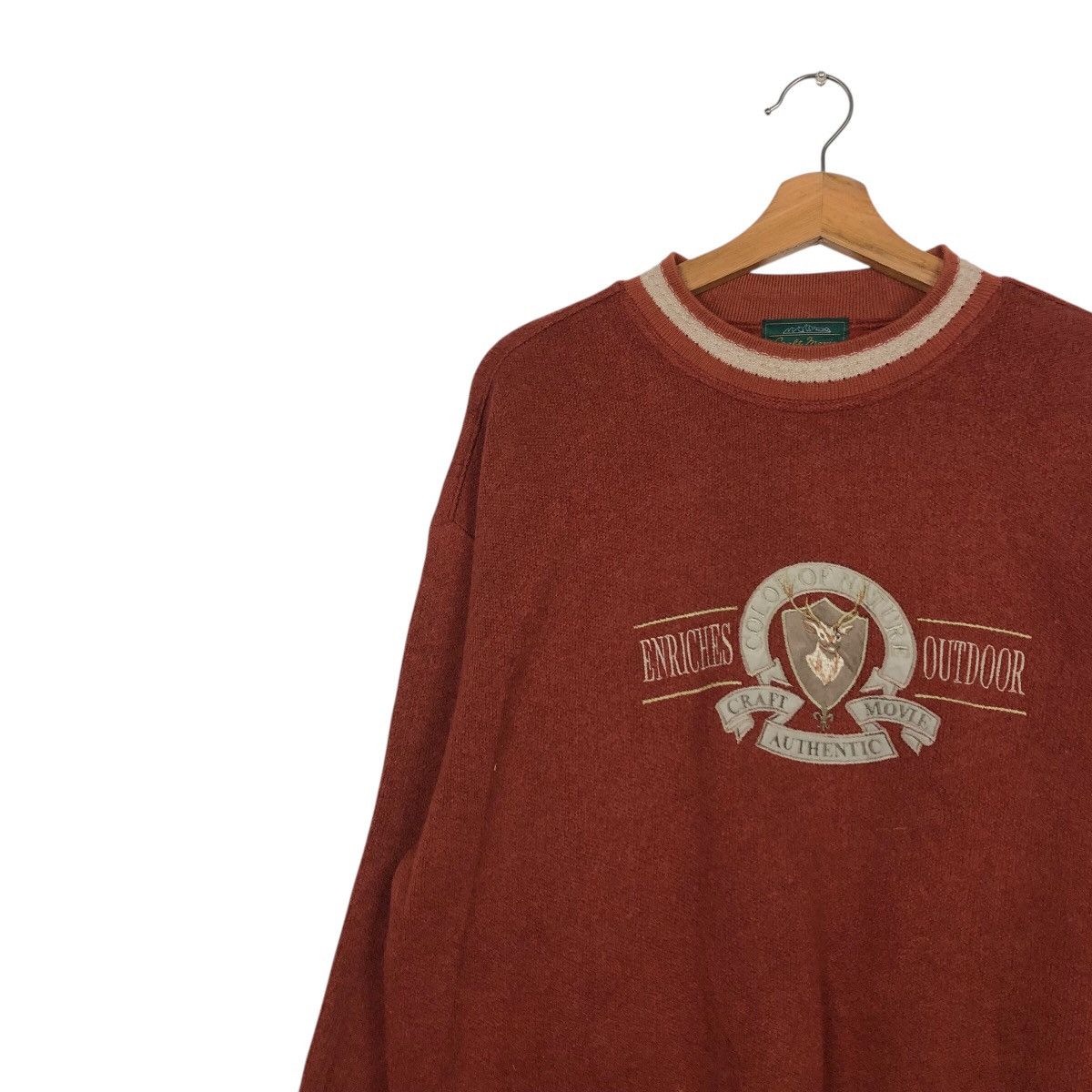 Japanese Brand × Vintage 📌Vintage Sweatshirt Craft Movie Big Logo Issey Miyake Size US L / EU 52-54 / 3 - 8 Thumbnail