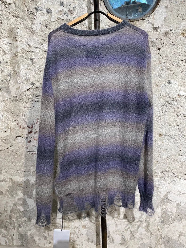 Song For The Mute Song For The Mute striped distressed design sweater Size US S / EU 44-46 / 1 - 2 Thumbnail