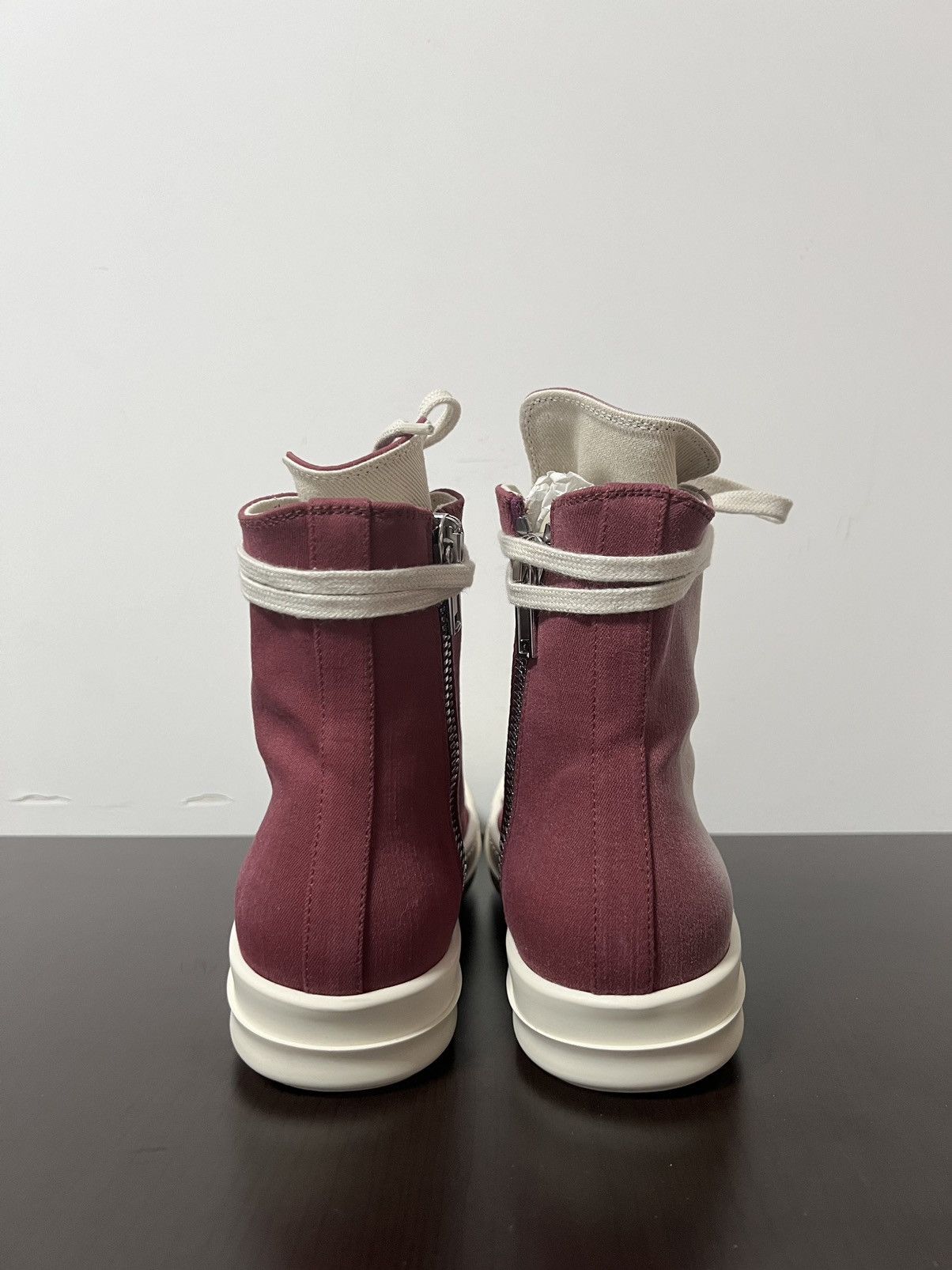 Rick Owens Drkshdw Rick Owens FW19 Ramones Hightop Sneakers Gradient Pink Size US 8.5 / IT 38.5 - 6 Thumbnail