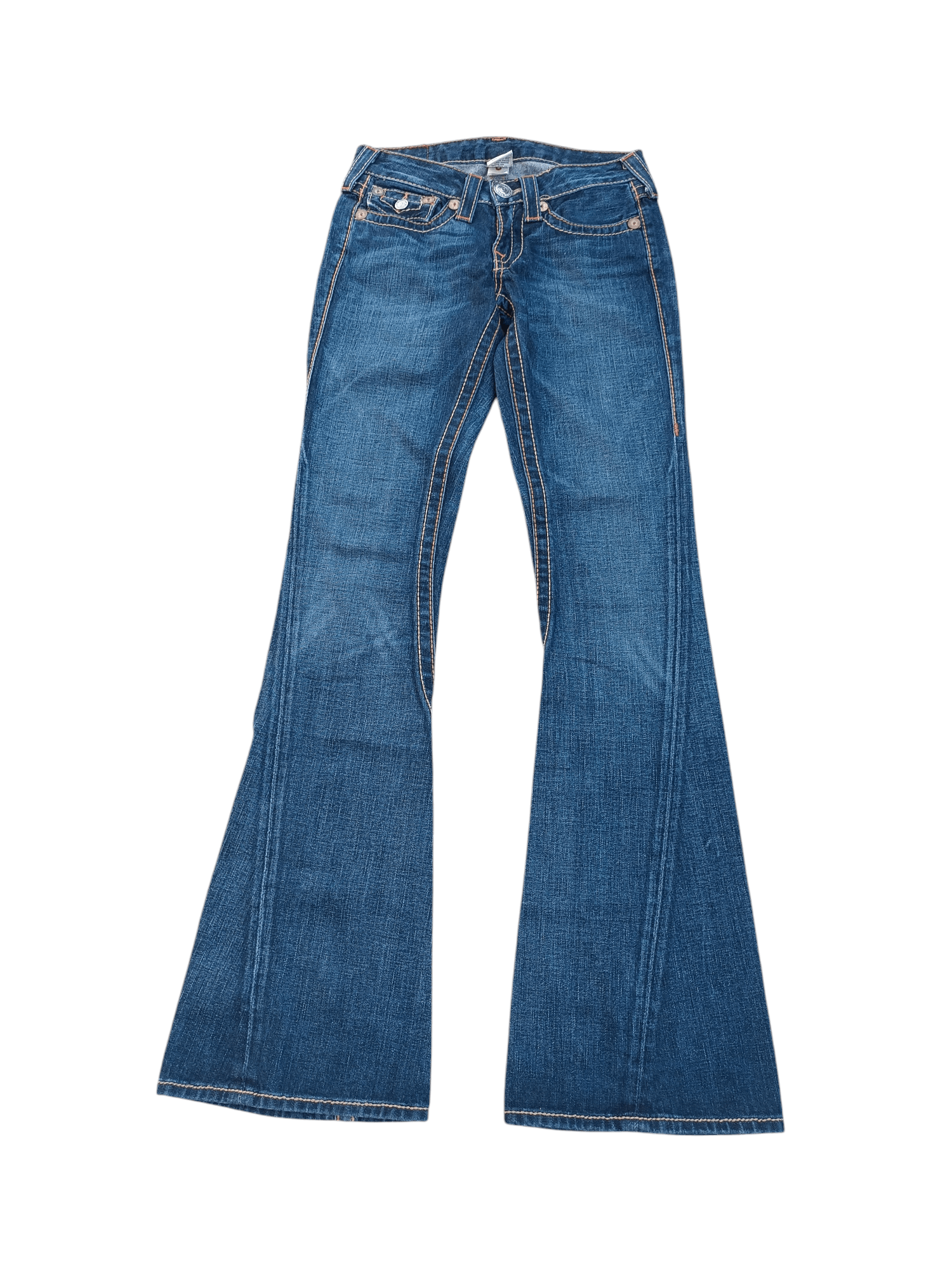 True Religion × Vintage True Religion Rainbow Joey Flare Jeans TR017 Size 27" / US 4 / IT 40 - 5 Thumbnail