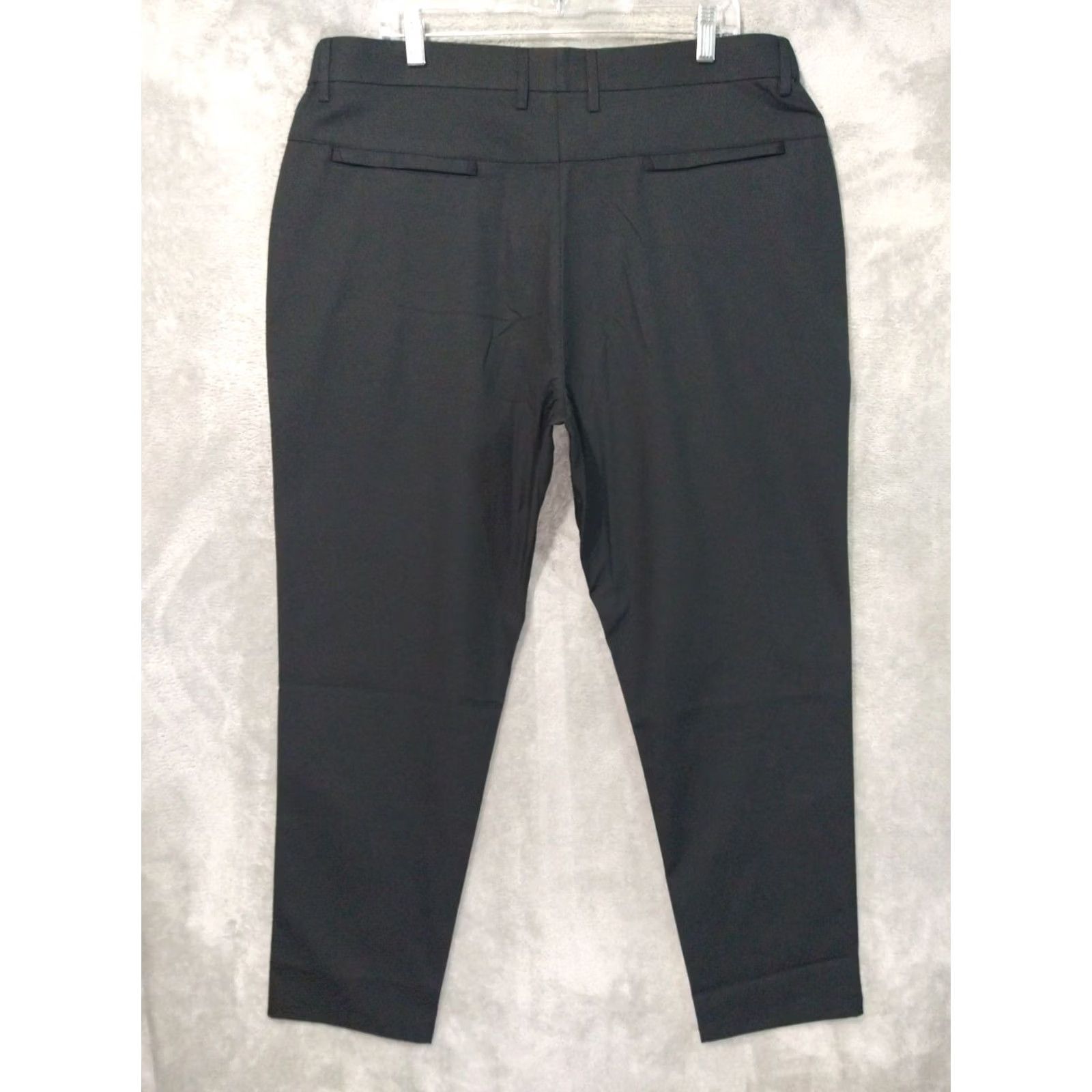 Vintage Jack Archer Pants Mens 36x30 Black Chino Athletic Fit Flat Front Stretch Cargo Pockets Tapered Inseam 30 Vintage No Size US 36 / EU 52 - 2 Thumbnail