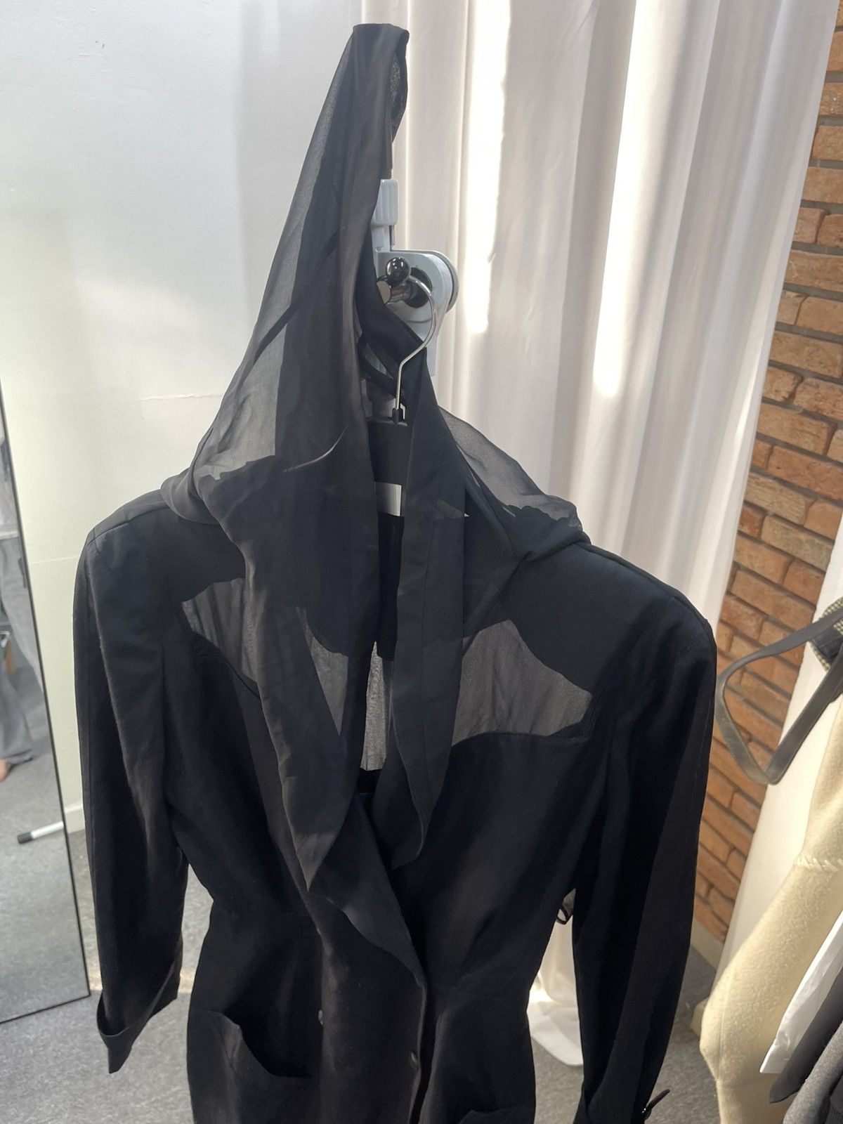 Thierry Mugler RARE F/W 1991 Thierry Mugler hodded mesh dress Size S / US 4 / IT 40 - 10 Thumbnail