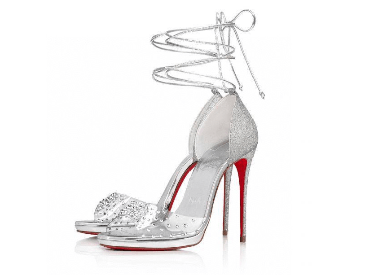 Christian Louboutin o1s1wg110924 Heeled Sandals in Silver Size US 6 / IT 36 - 1 Preview
