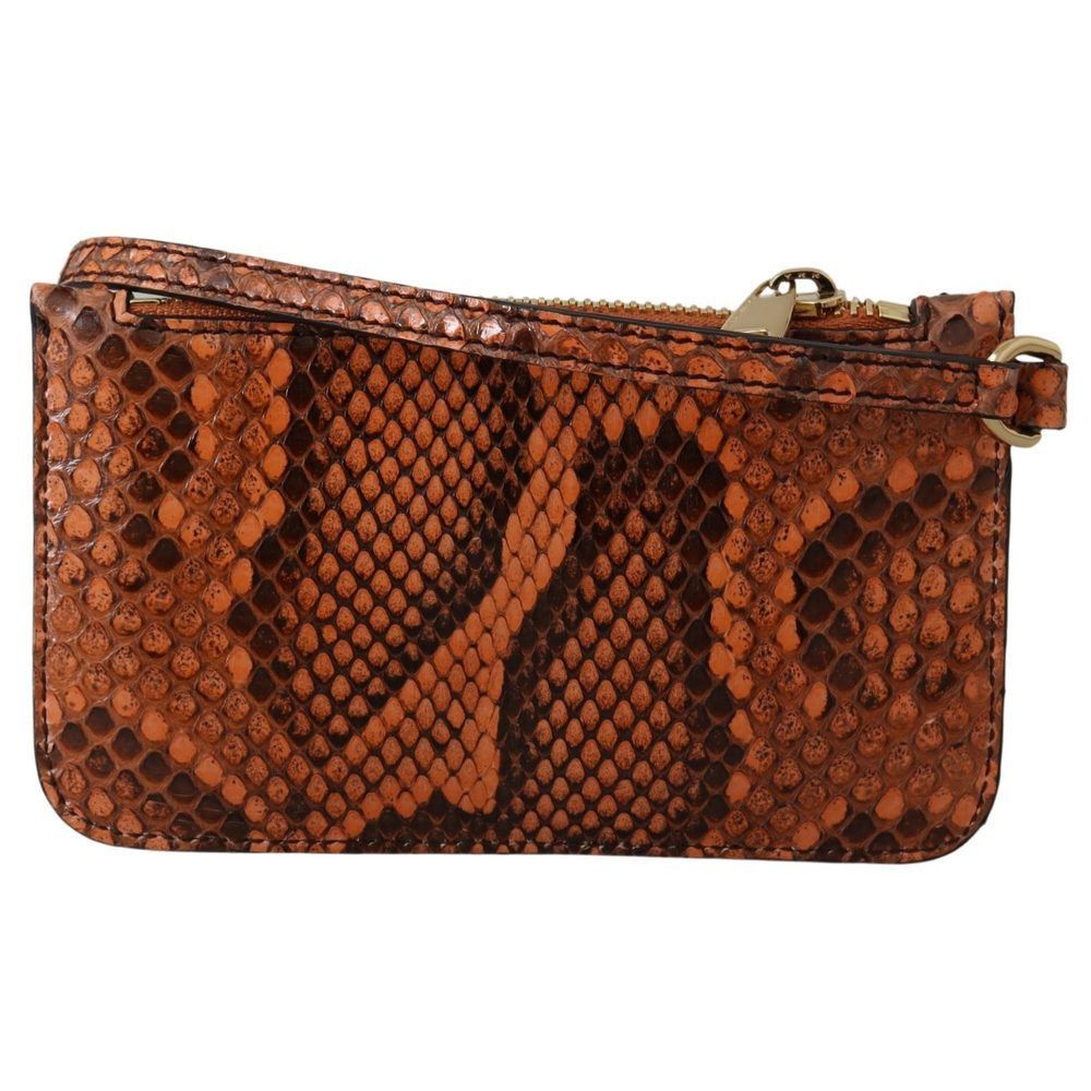 Dolce & Gabbana Dolce & Gabbana Brown Leather Coin Purse Wristlet Mirror AGN Size ONE SIZE - 3 Thumbnail
