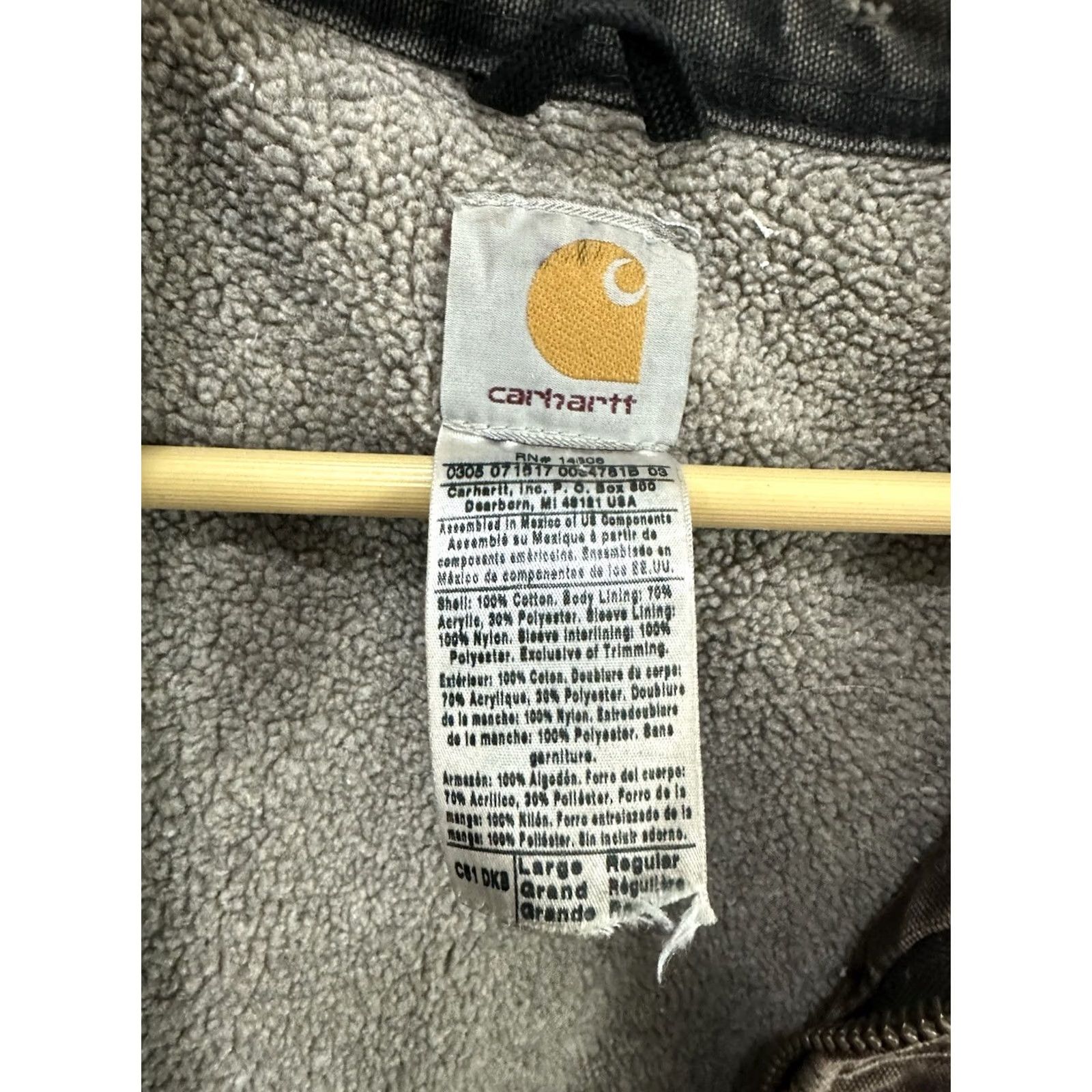 Carhartt VTG Carhartt Jacket Mens L Brown Distressed Sherpa Lined Ridge Faded Canvas Workwear 90s Style Size US L / EU 52-54 / 3 - 3 Thumbnail