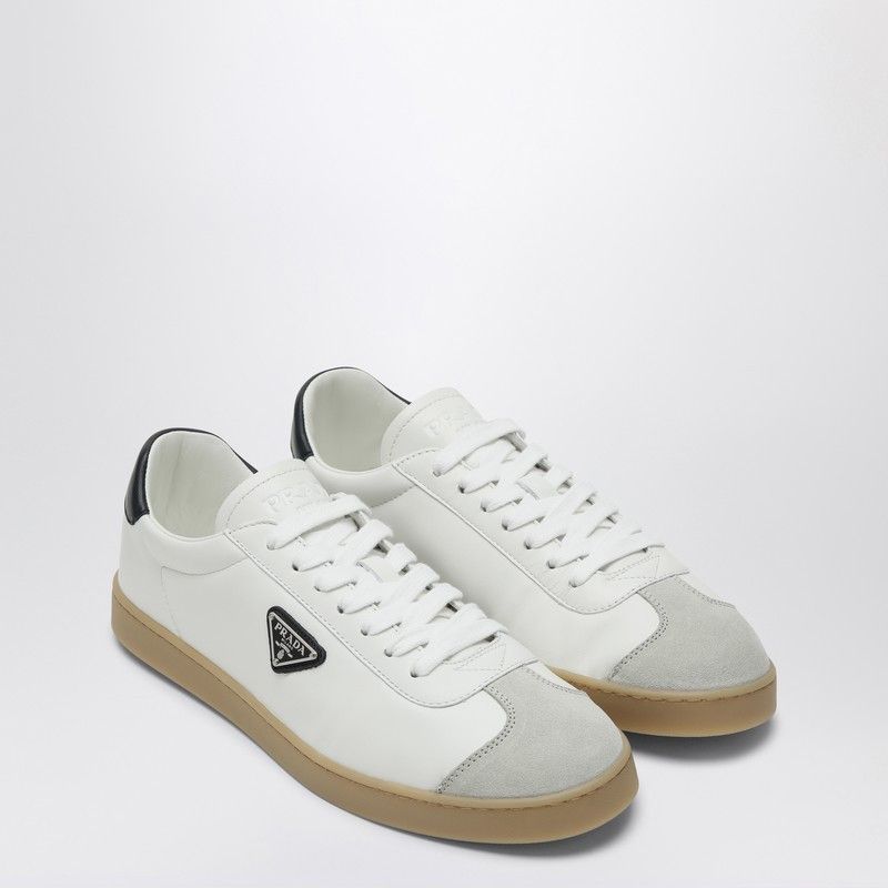 スニーカー PRADA WHITE AND BLUE SNEAKER LANE Prada Prada White And Blue Sneaker Lane | Grailed