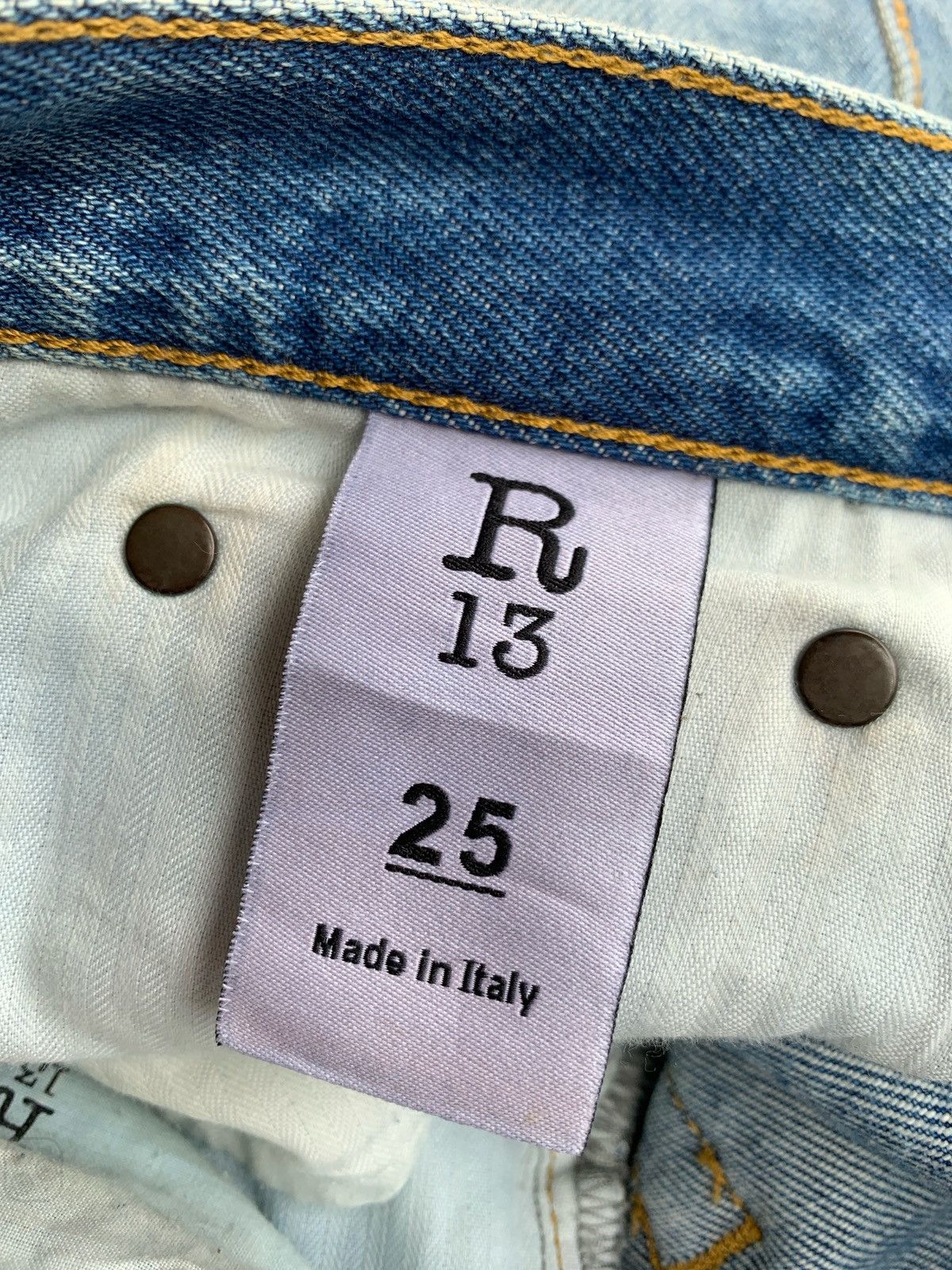 R13 R13 Made In Italy Distressed Denim Size 26" / US 2 / IT 38 - 7 Thumbnail