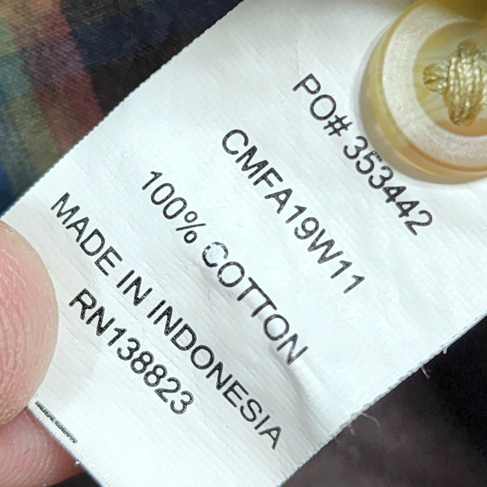 Cody James Cody James Mens Shirt XXL Regular Brown Pearl Snap Plaid Cotton Western HOLE Size US XXL / EU 58 / 5 - 7 Thumbnail