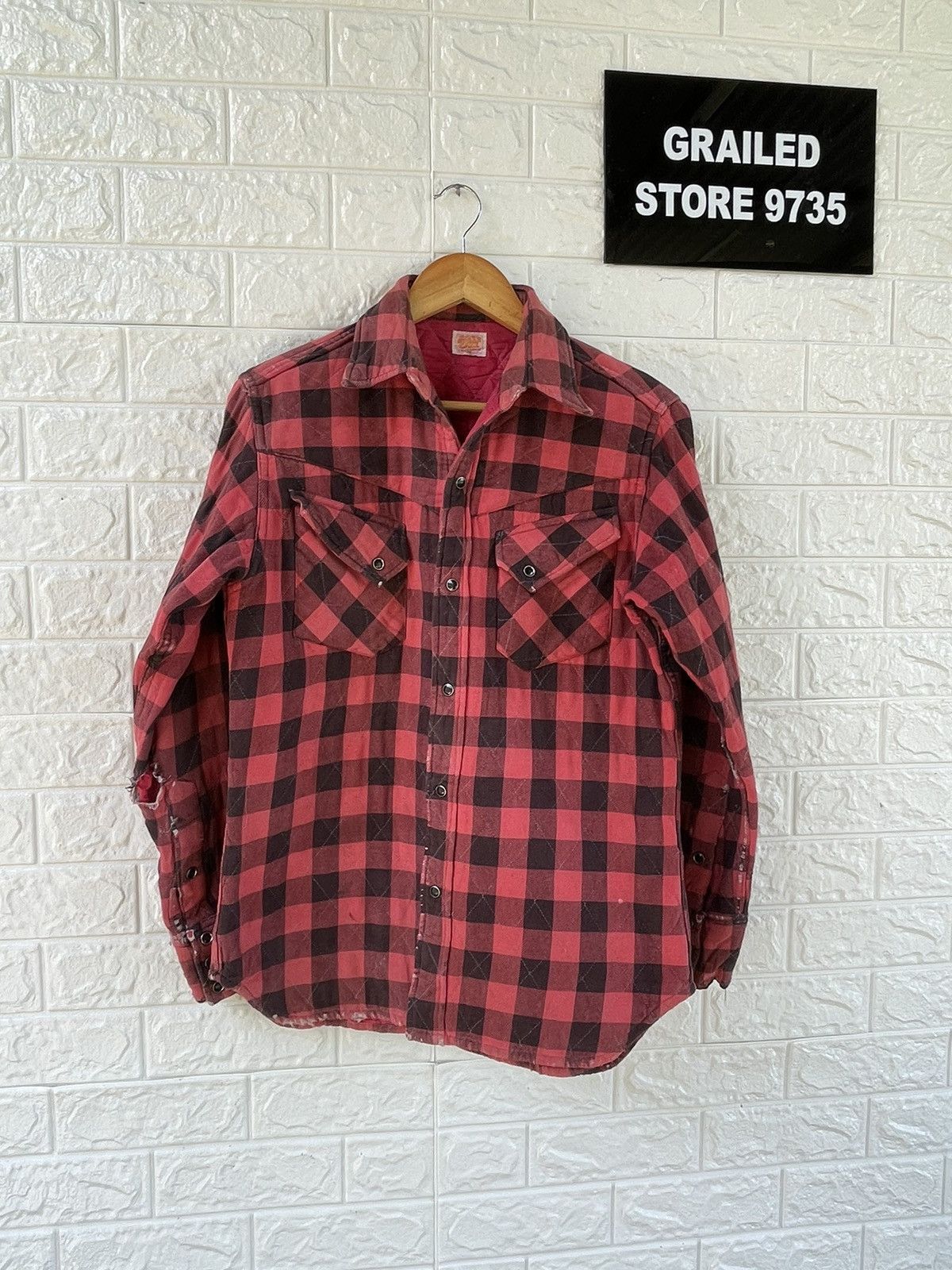 Japanese Brand Sugar Cane Buttom Up Flannel Size US M / EU 48-50 / 2 - 1 Thumbnail