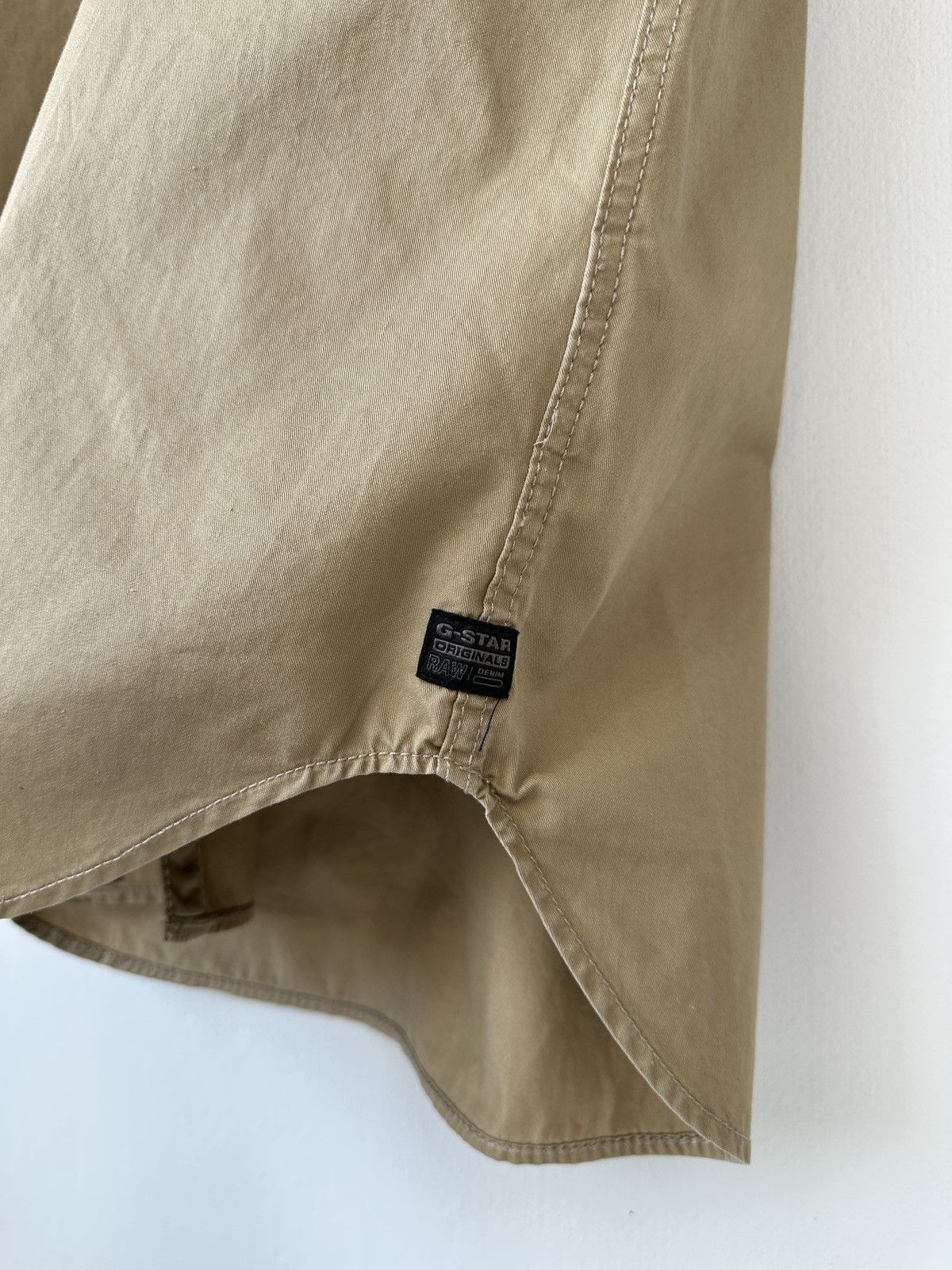 G-Star G-STAR RAW Rovic Shirt Utility Dress Short Sleeve Beige XS Size XS / US 0-2 / IT 36-38 - 7 Thumbnail