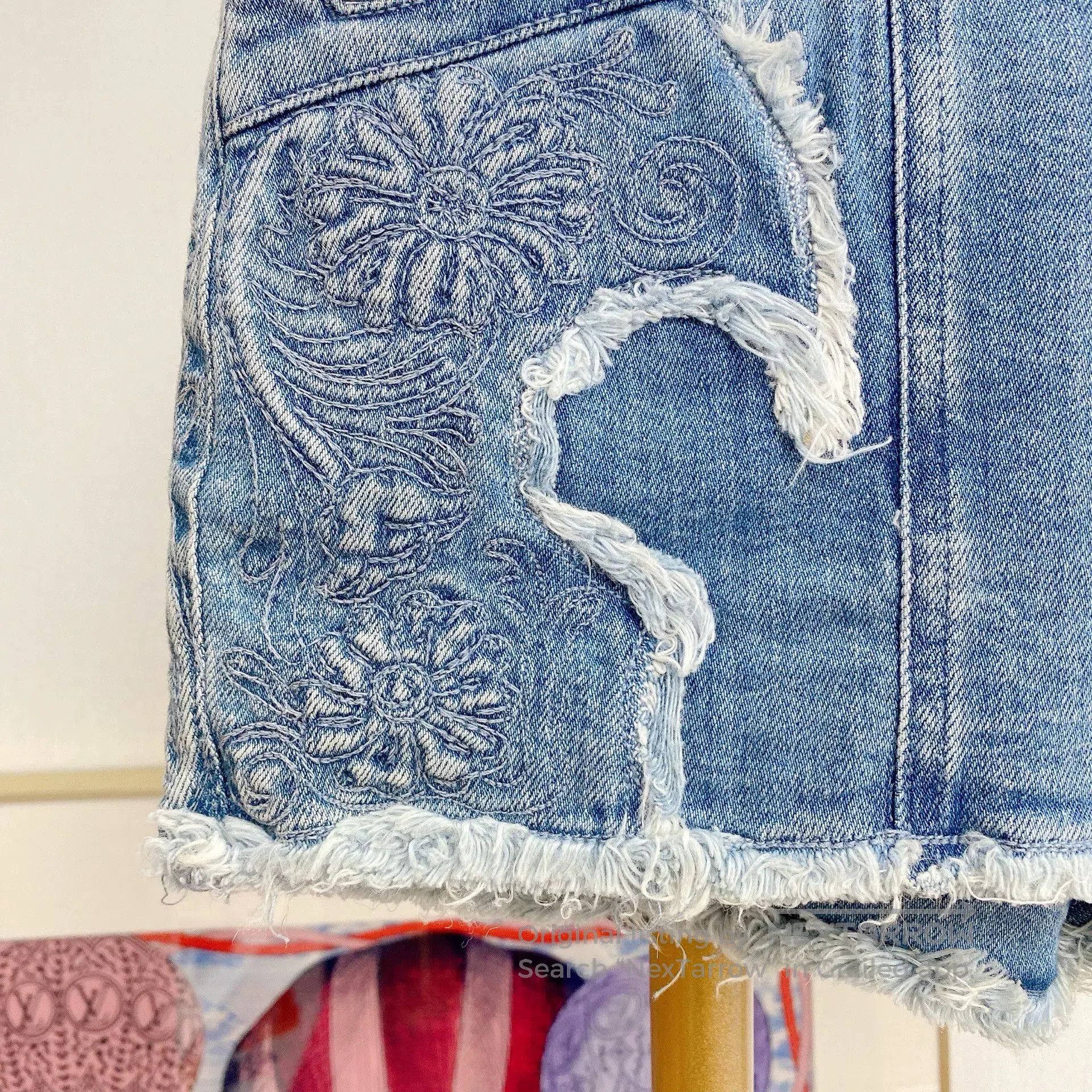 Balmain Balmain Denim Shorts. Size 35" - 6 Thumbnail