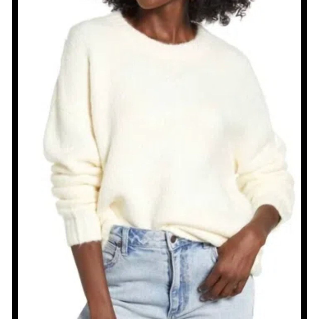 Other Cotton Emporium Light Yellow Ribbed Knit Sweater Cozy L NWOT Size L / US 10 / IT 46 - 1 Thumbnail