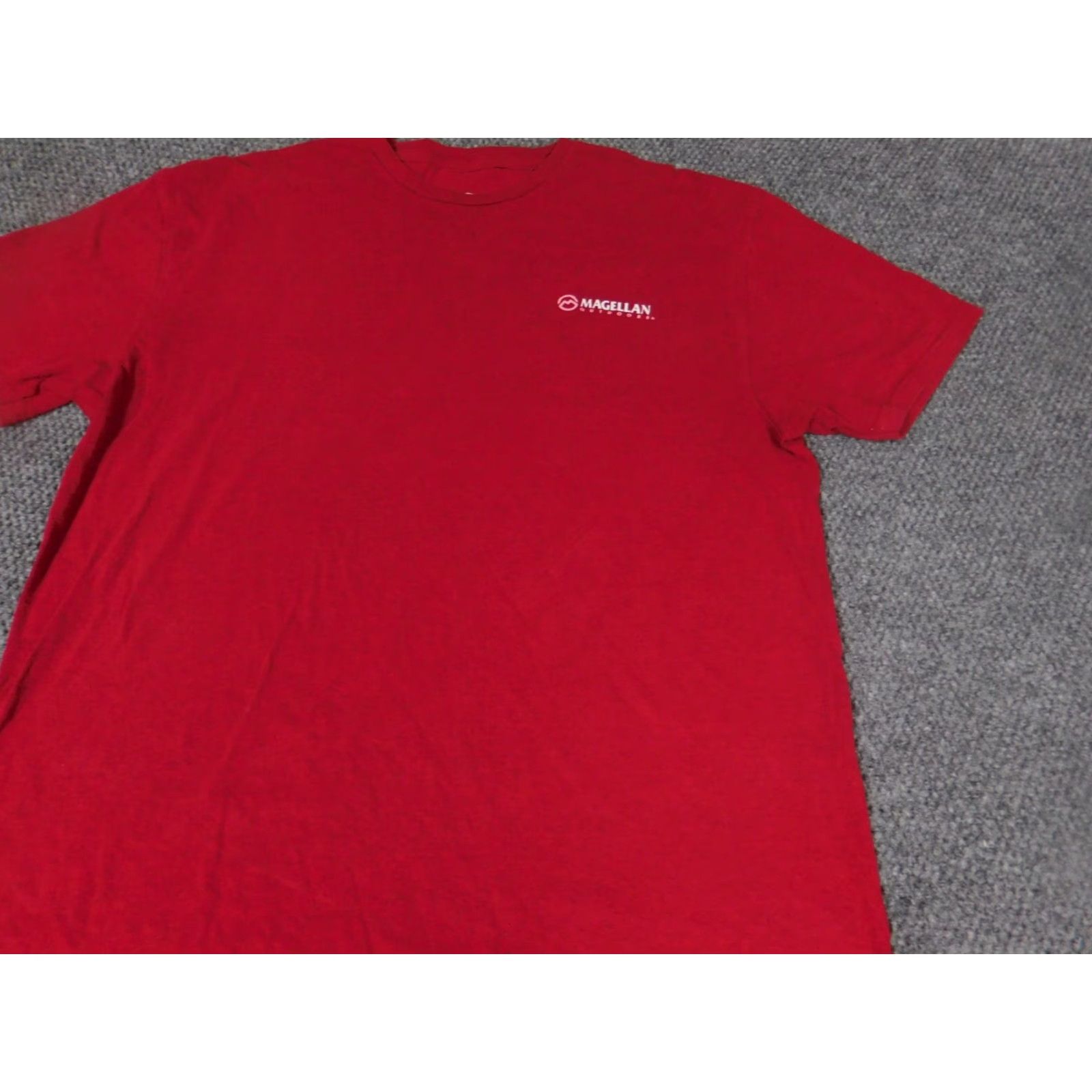 Vintage Magellan Shirt T-Shirt XL Men Red Cotton Knit Short Sleeve Crew Neck Logo Size US XL / EU 56 / 4 - 3 Thumbnail