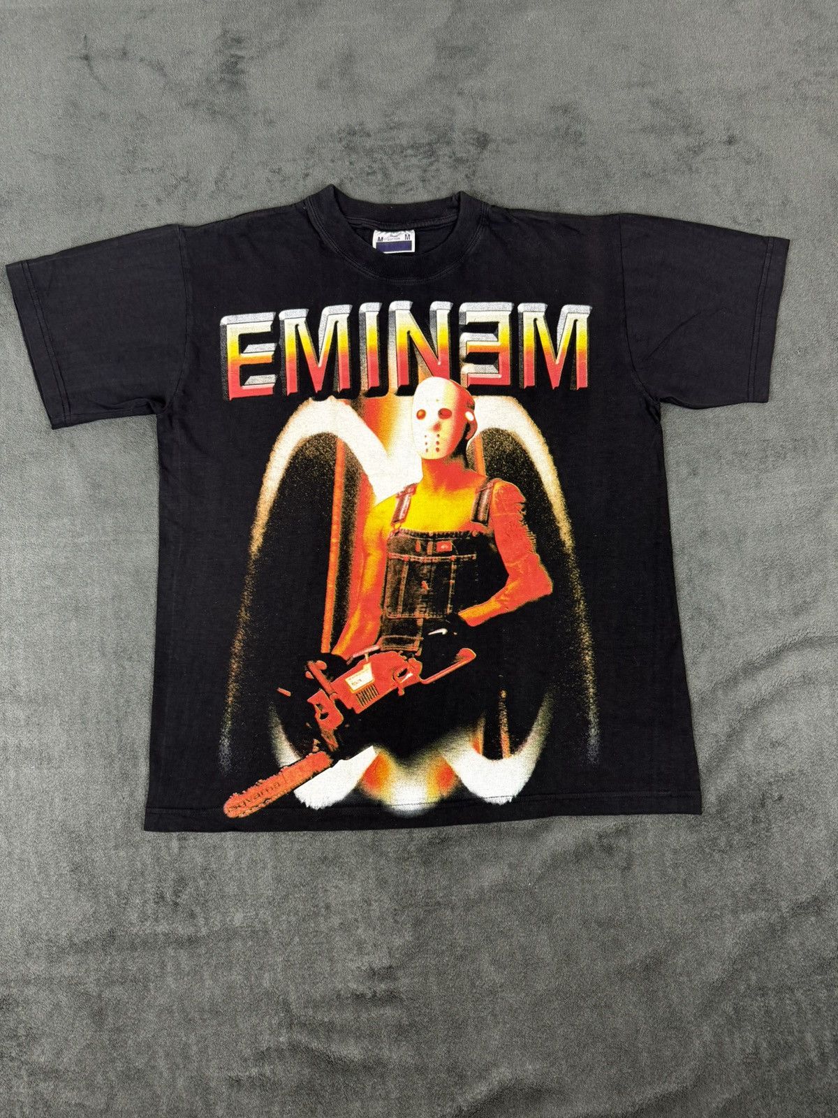 Brockum × Eminem × Rap Tees Eminem Chainsaw 2001 T-Shirt | Grailed