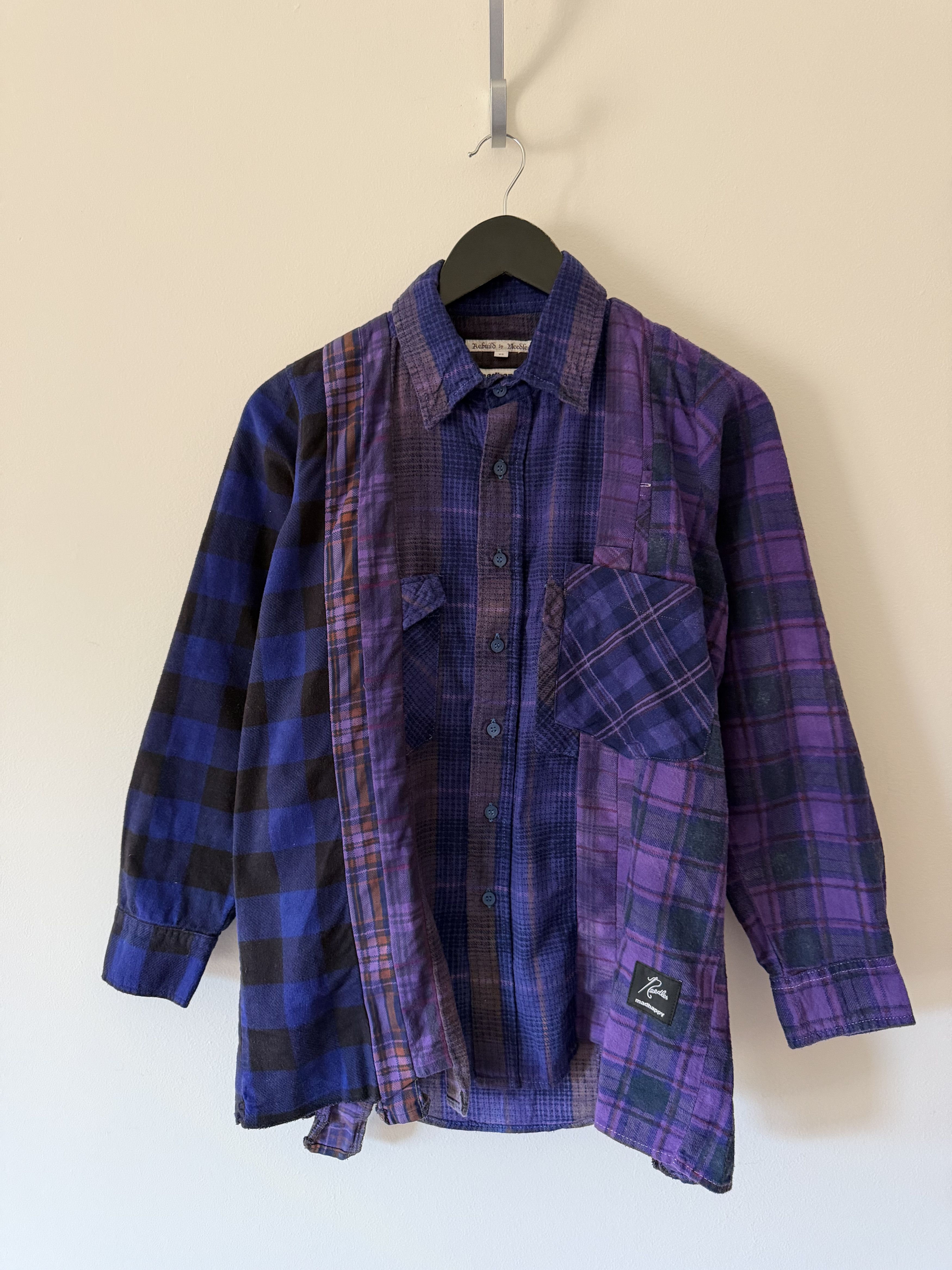 Needles Madhappy Needles Rebuild 7 Cuts Flannel in Overdyed Purple Size US XS / EU 42 / 0 - 1 Thumbnail