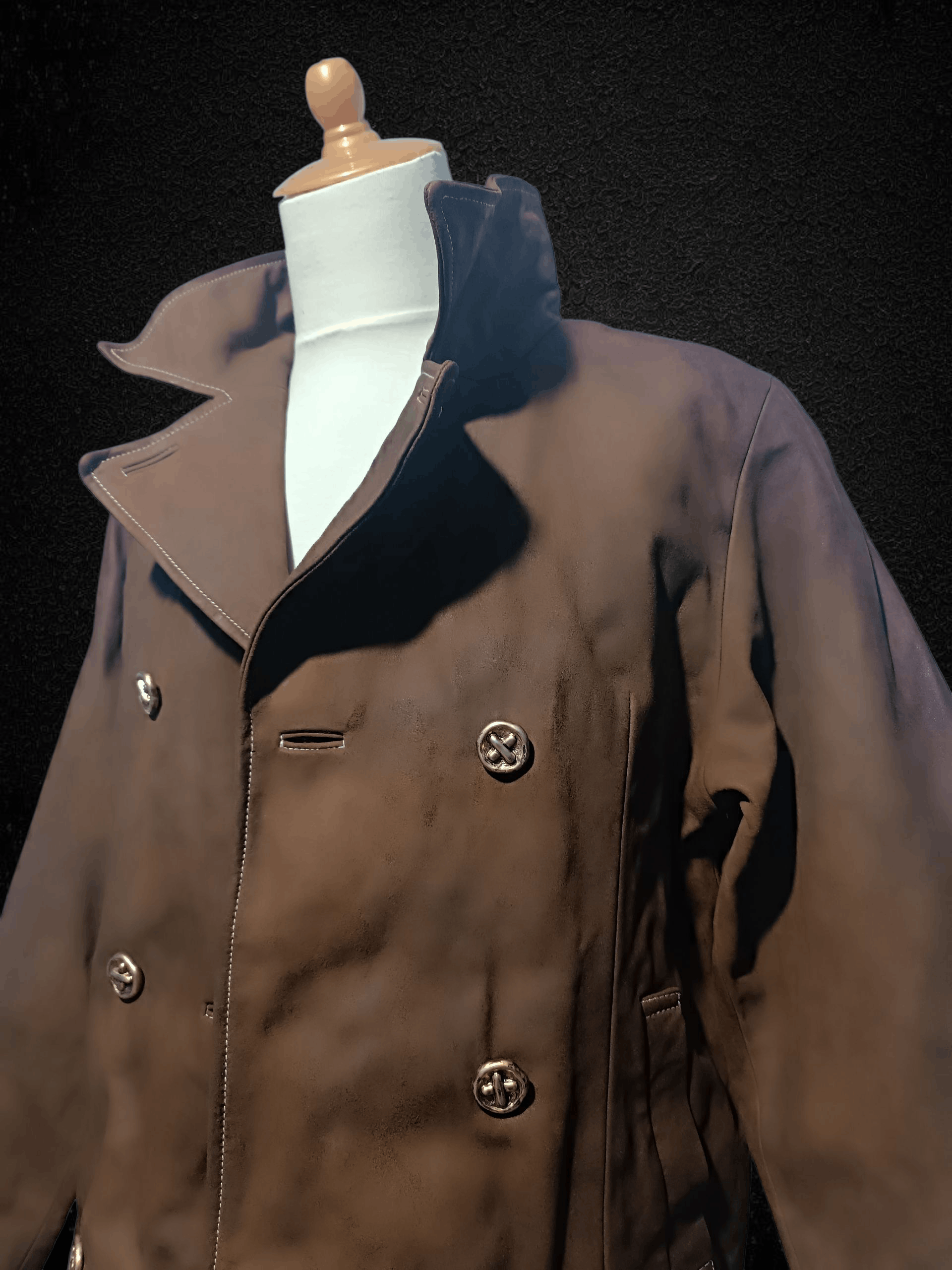 Japanese Brand Vintage Leather Jacket Boxy Coat Size US M / EU 48-50 / 2 - 2 Thumbnail