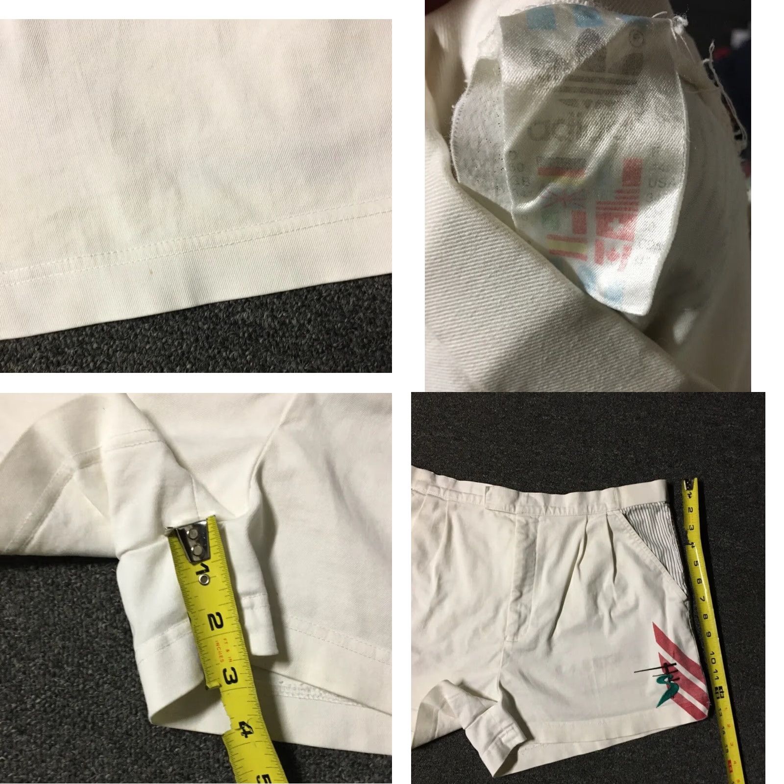 Adidas Vtg Adidas Tennis Shorts 34 White Bermuda 80s 90s Retro Trefoil Beach Casual Mens Size US 34 / EU 50 - 8 Thumbnail