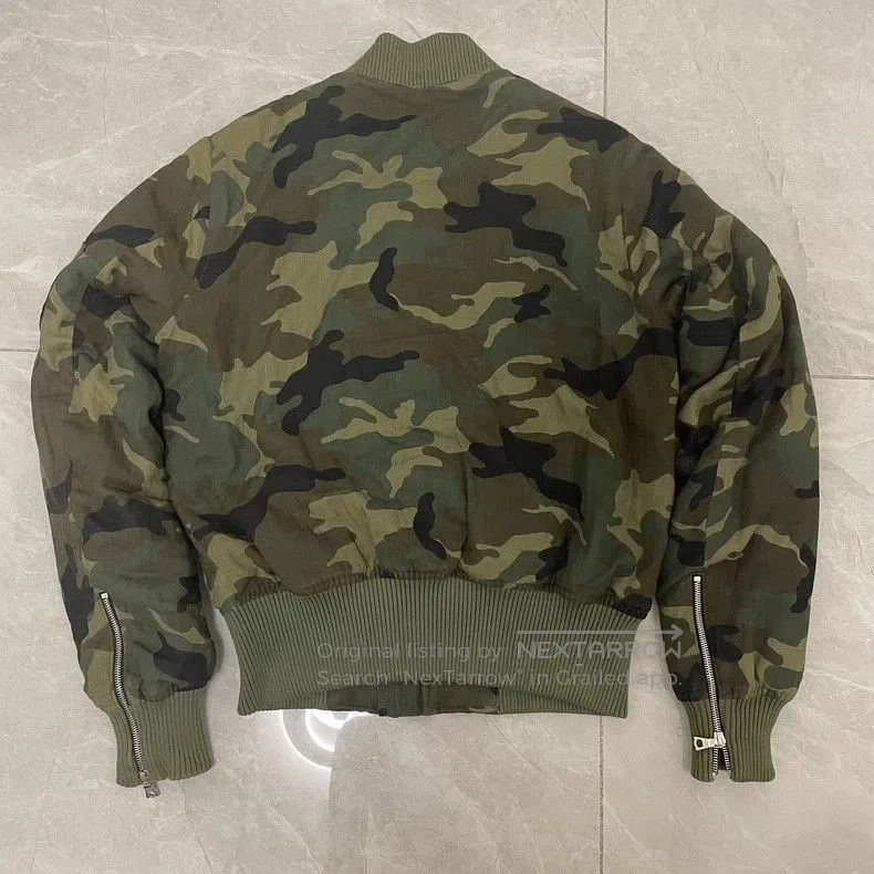 Amiri Amiri Green Camo Bomber Jacket M. Size US M / EU 48-50 / 2 - 2 Thumbnail