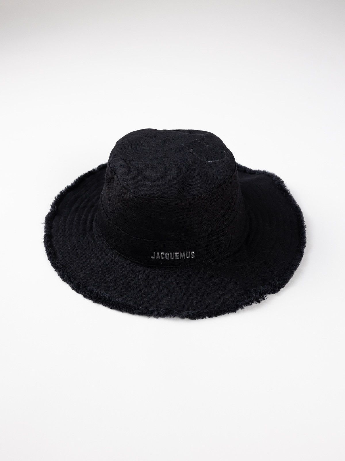 image of Jacquemus Jacquemes Black Bucket Hat, Men's