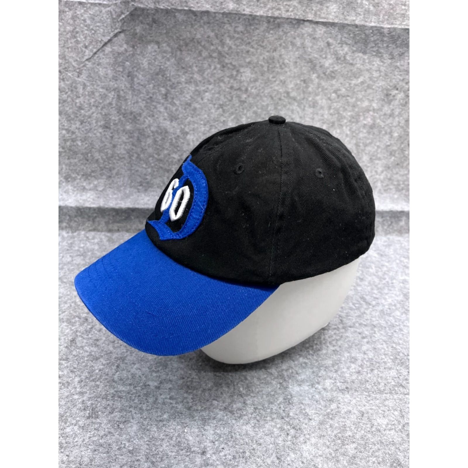 Disney VINTAGE Disney Hat Cap Fitted Adult OS Blue Black Cotton Blend Plaid 80s 90s USA Disney World Disneyland Baseball Cap Mens Womens Unisex Adults Size ONE SIZE - 4 Thumbnail