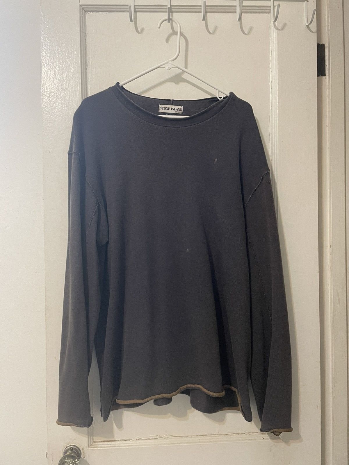 Stone Island × Vintage Stone Island Charcoal Sweater Size US XL / EU 56 / 4 - 1 Thumbnail