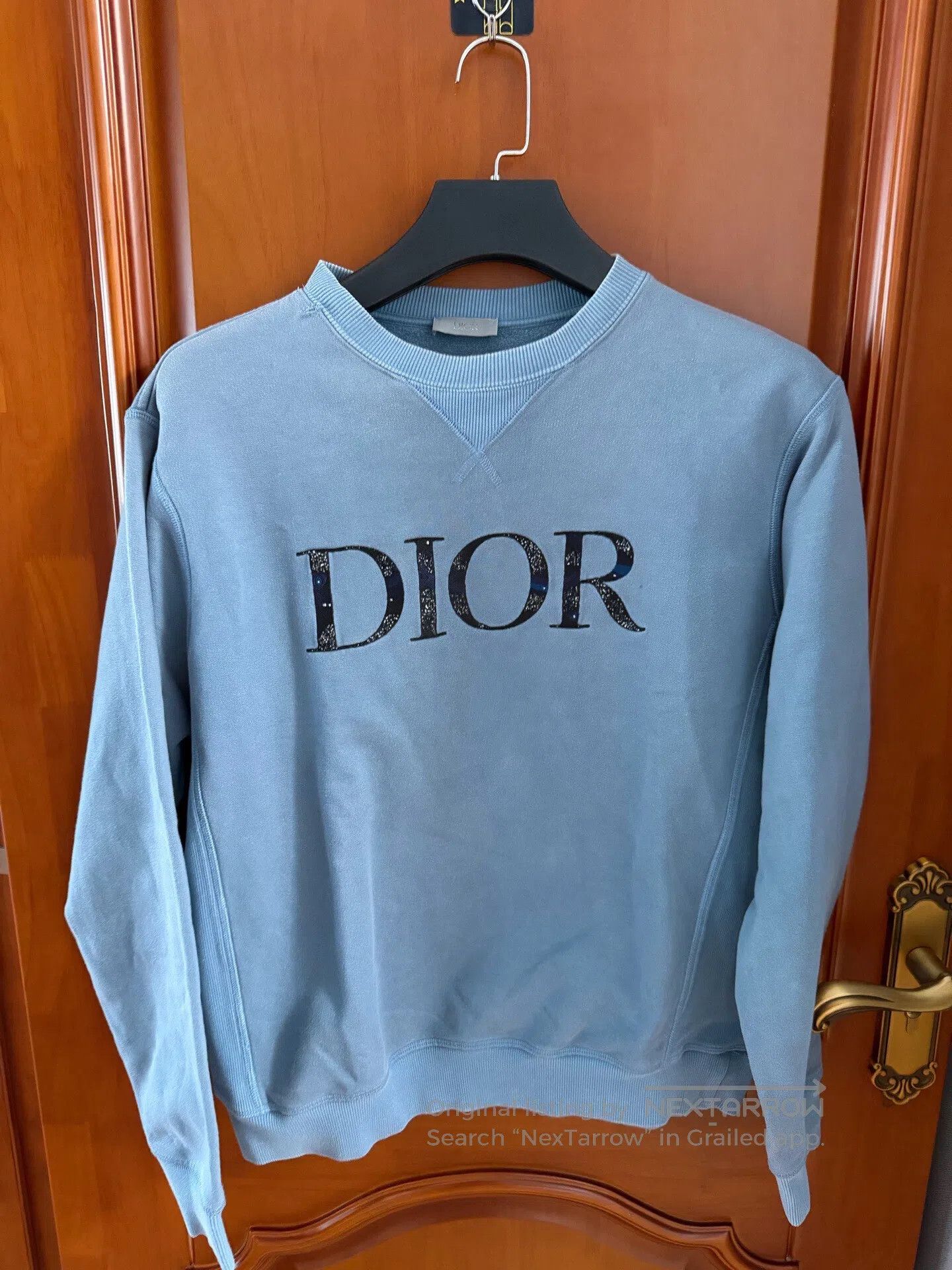 Dior Dior Haze Blue Big Logo Hoodie| Size US M / EU 48-50 / 2 - 1 Thumbnail