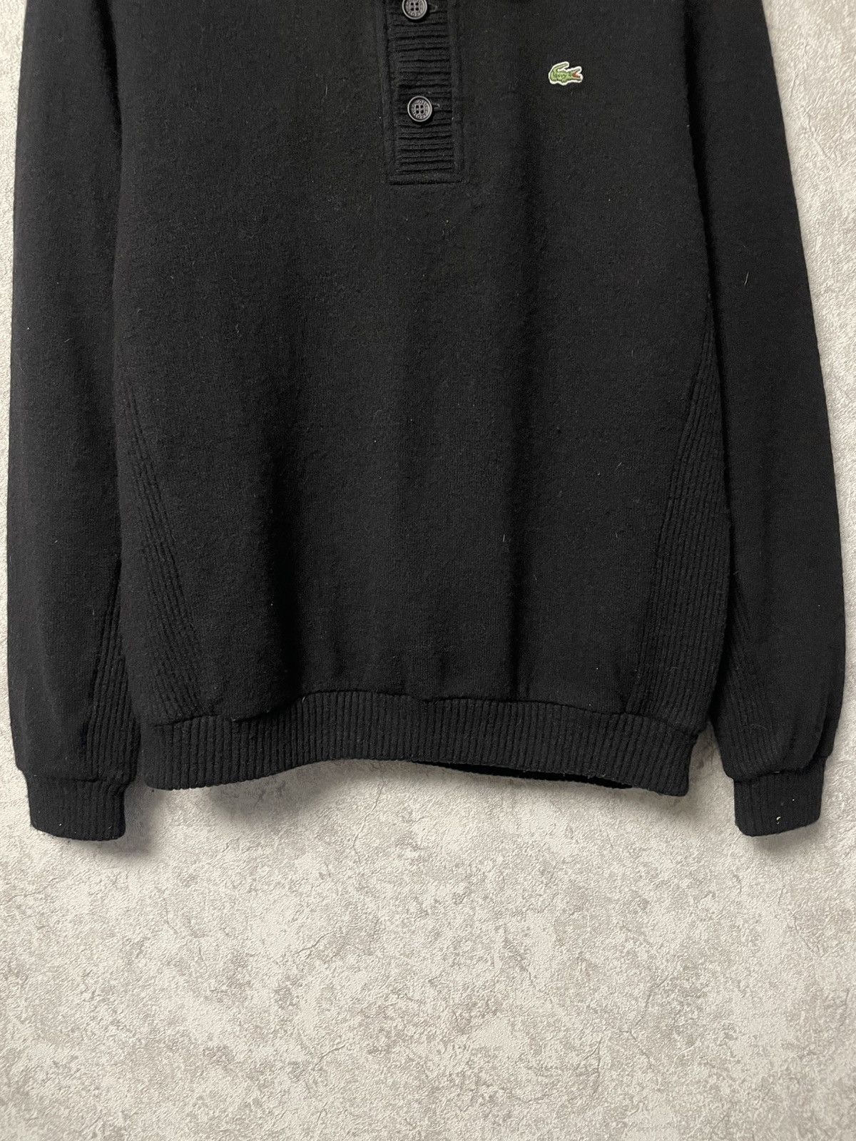 Lacoste Vintage Lacoste Black Wool Sweater Size US L / EU 52-54 / 3 - 3 Thumbnail
