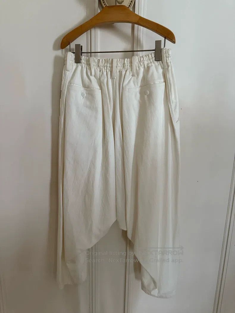 Yohji Yamamoto Yohji Yamamoto size 3 White hanging crotch pants Size US 30 / EU 46 - 2 Thumbnail
