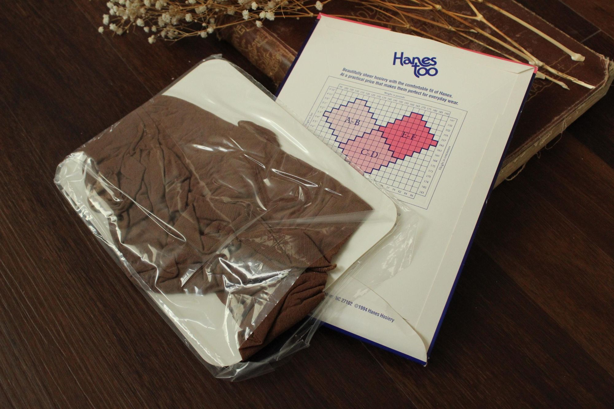 Hanes Vintage 1980s 1990s Pantyhose, New NOS Hanes Too, Control To Size ONE SIZE - 8 Thumbnail