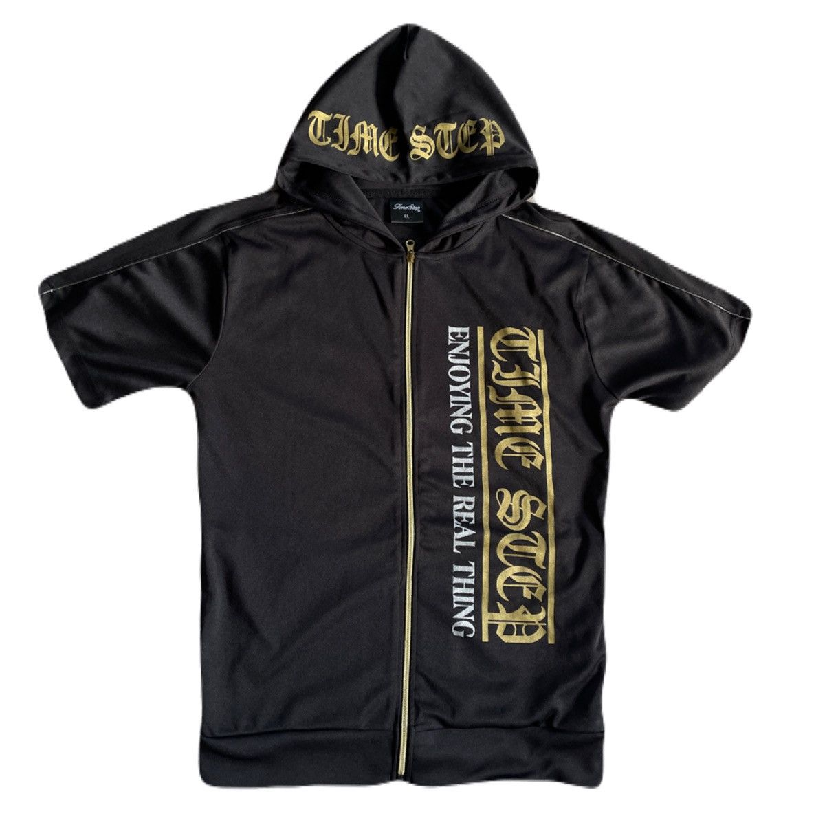 If Six Was Nine 2000s Japanese archive Vkei Gothic Poem Short Sleeve Hoodie Size US M / EU 48-50 / 2 - 2 Thumbnail