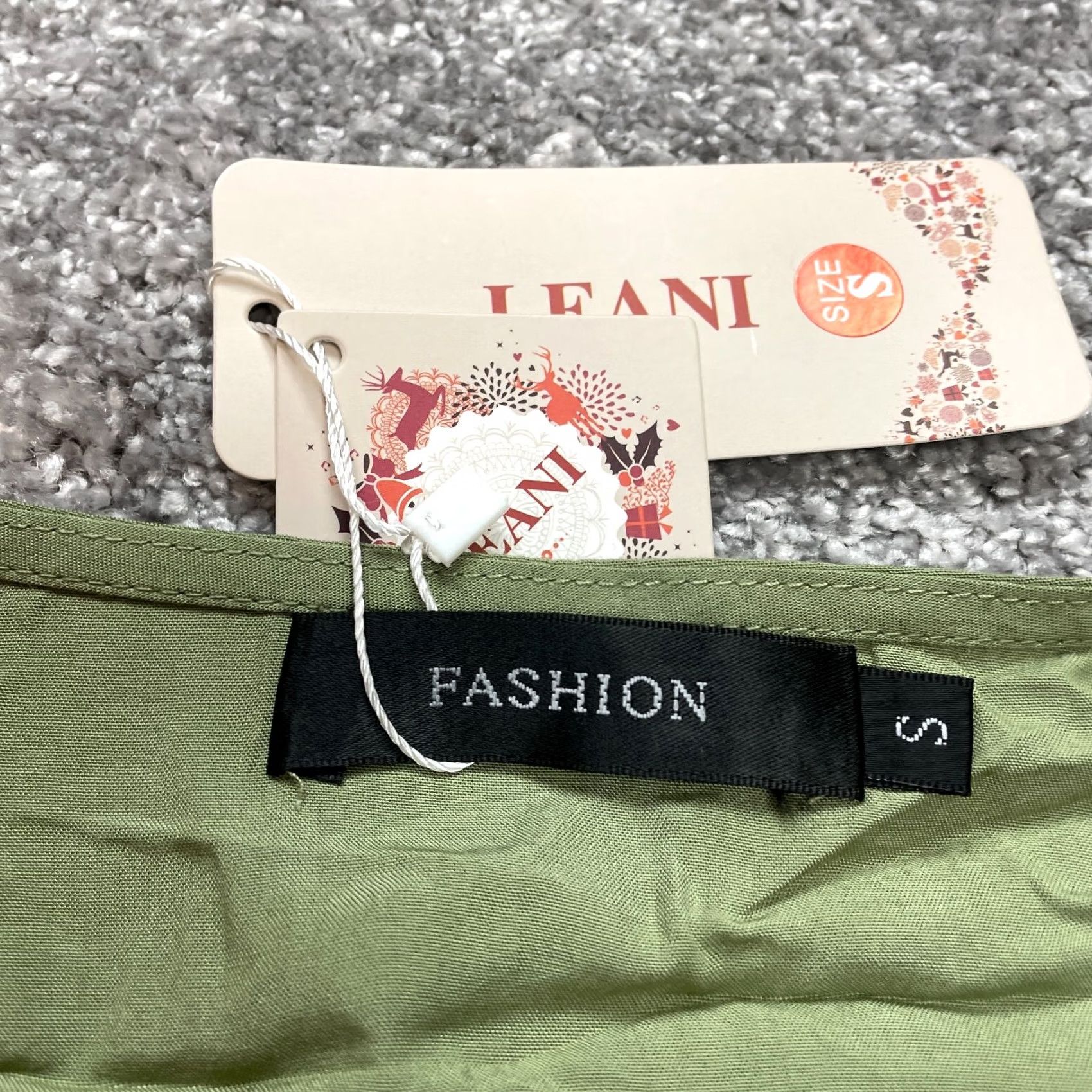 Vintage VINTAGE Leani Dress Womens S Light Green Fit & Flare Belt New NWTT Size S / US 4 / IT 40 - 4 Thumbnail