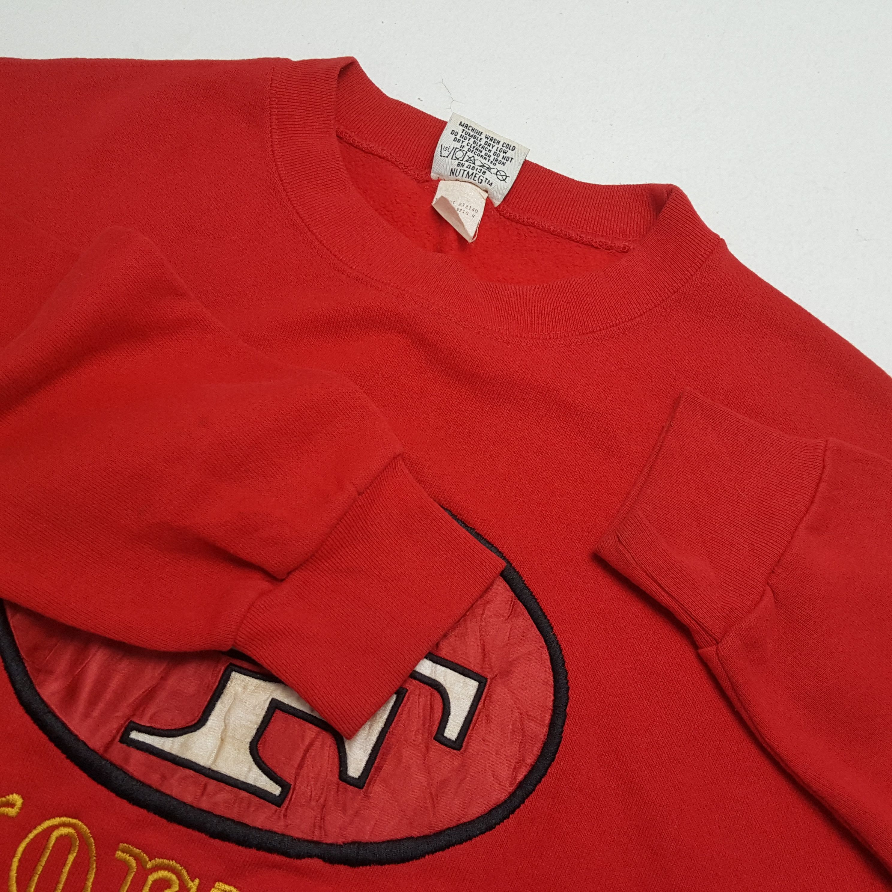 NFL × Nutmeg × Vintage NFL SAN FRANCISCO 49ERS Football Team Nutmeg Sweatshirt Size US M / EU 48-50 / 2 - 8 Thumbnail