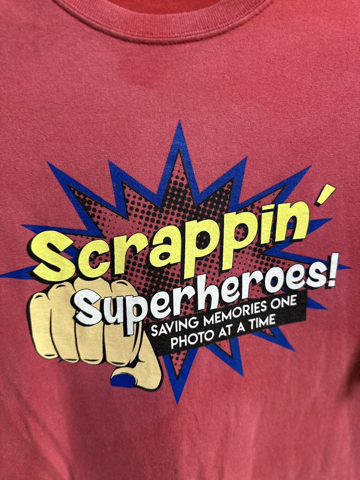 Japanese Brand Thrashed Vintage Scrappin’ Superheroes Faded Tee Size US XL / EU 56 / 4 - 3 Thumbnail