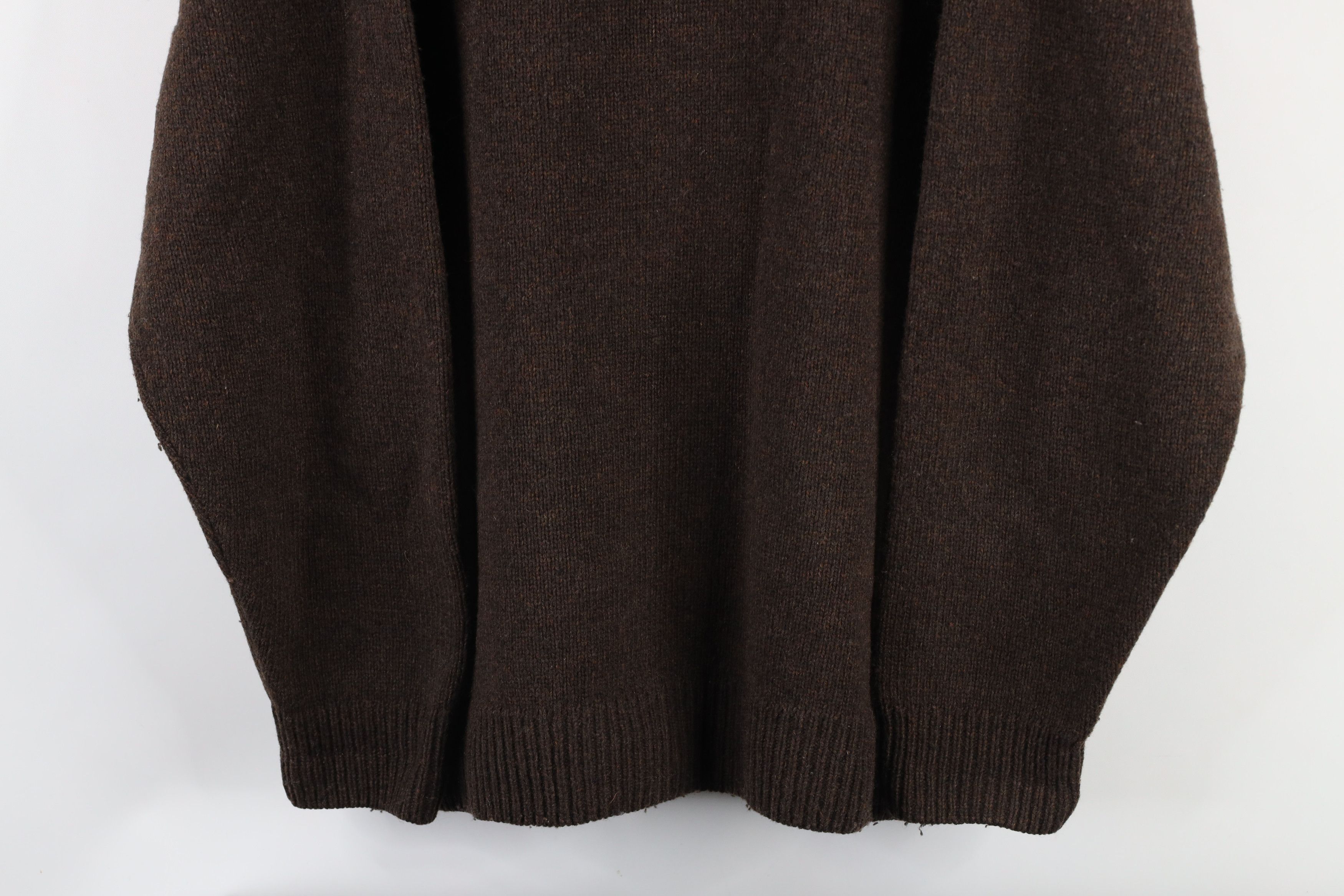 Cabelas × Vintage Vintage Cabelas Blank Wool Blend Knit Sweater Heather Brown Size US XL / EU 56 / 4 - 3 Thumbnail