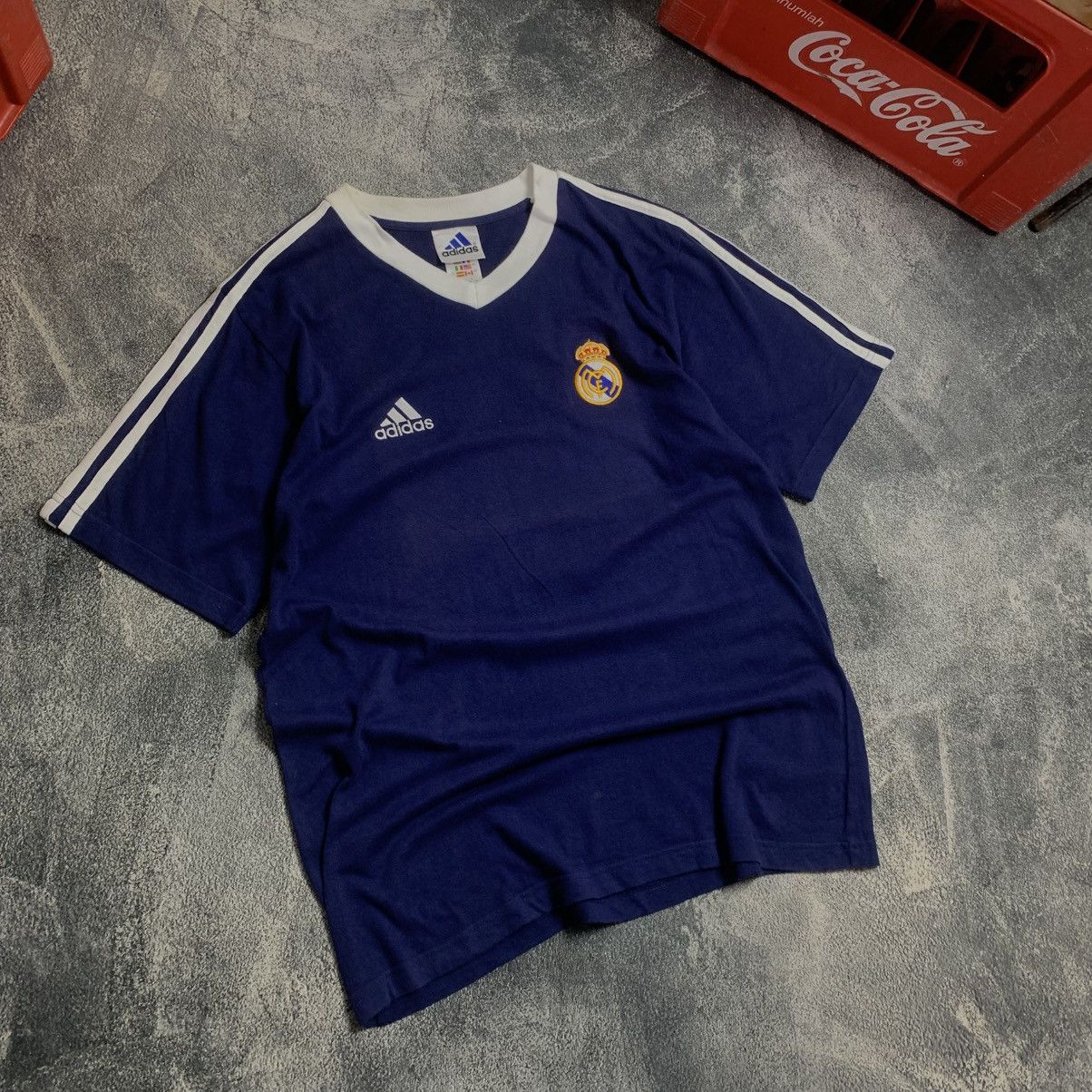Adidas Rare Adidas Real Madrid Raul Gonzales 7 Sewn Logo Size US L / EU 52-54 / 3 - 3 Thumbnail