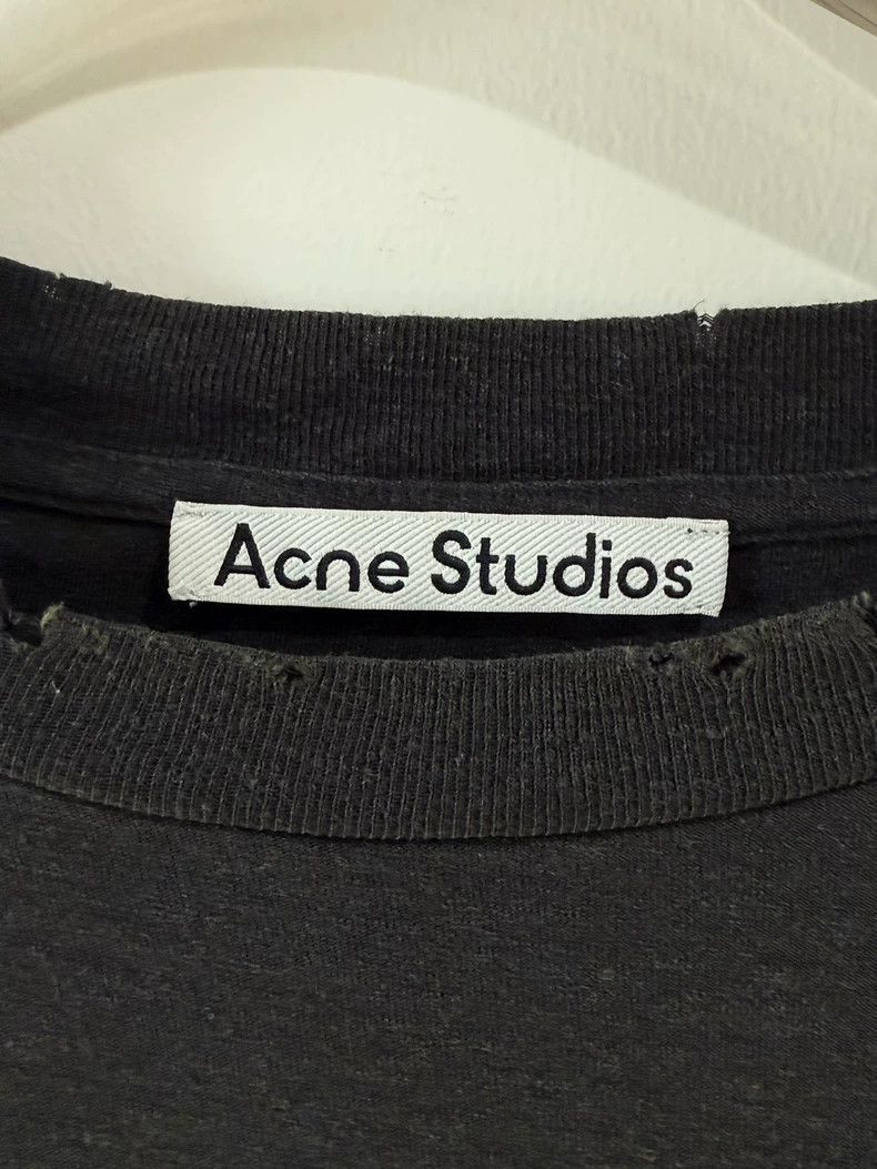 Acne Studios Acne Studios Black alphanumeric printed round-neck short-s Size US S / EU 44-46 / 1 - 3 Thumbnail