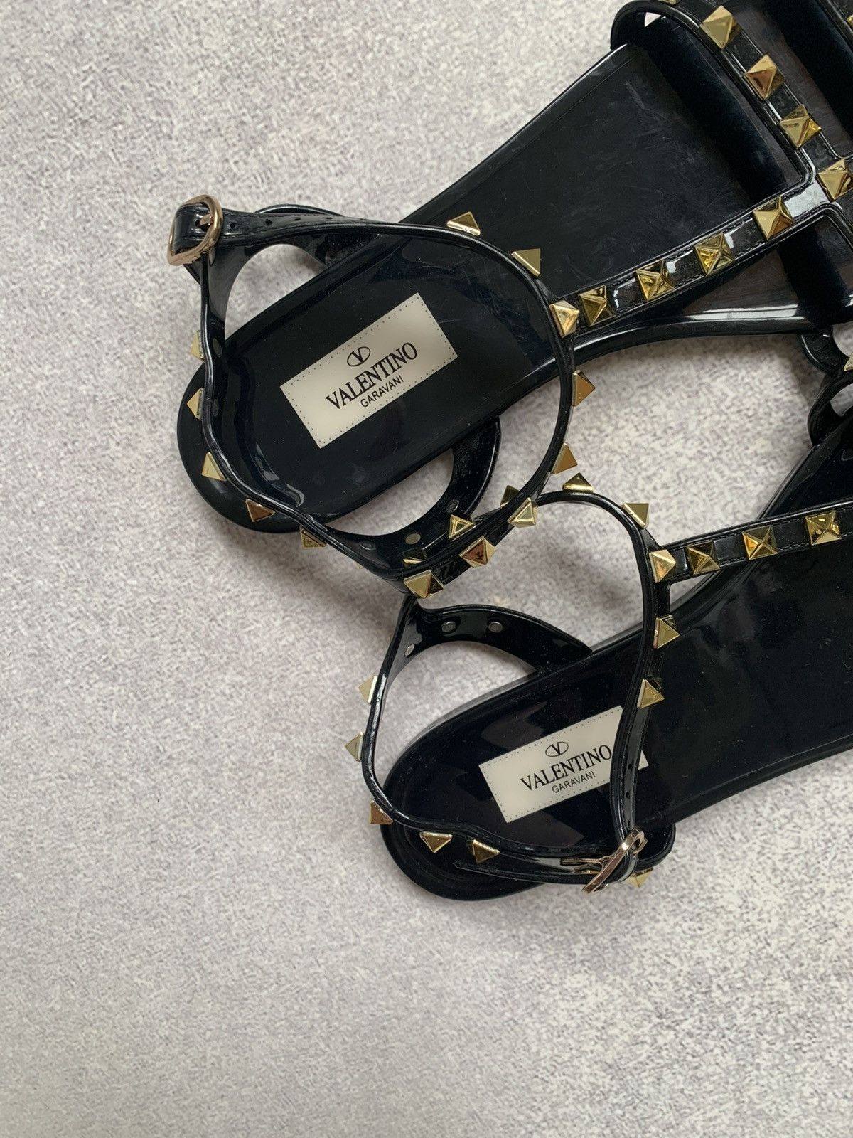 Valentino Valentino Garavani Rockstud Jelly Sandals Size US 9 / IT 39 - 3 Thumbnail