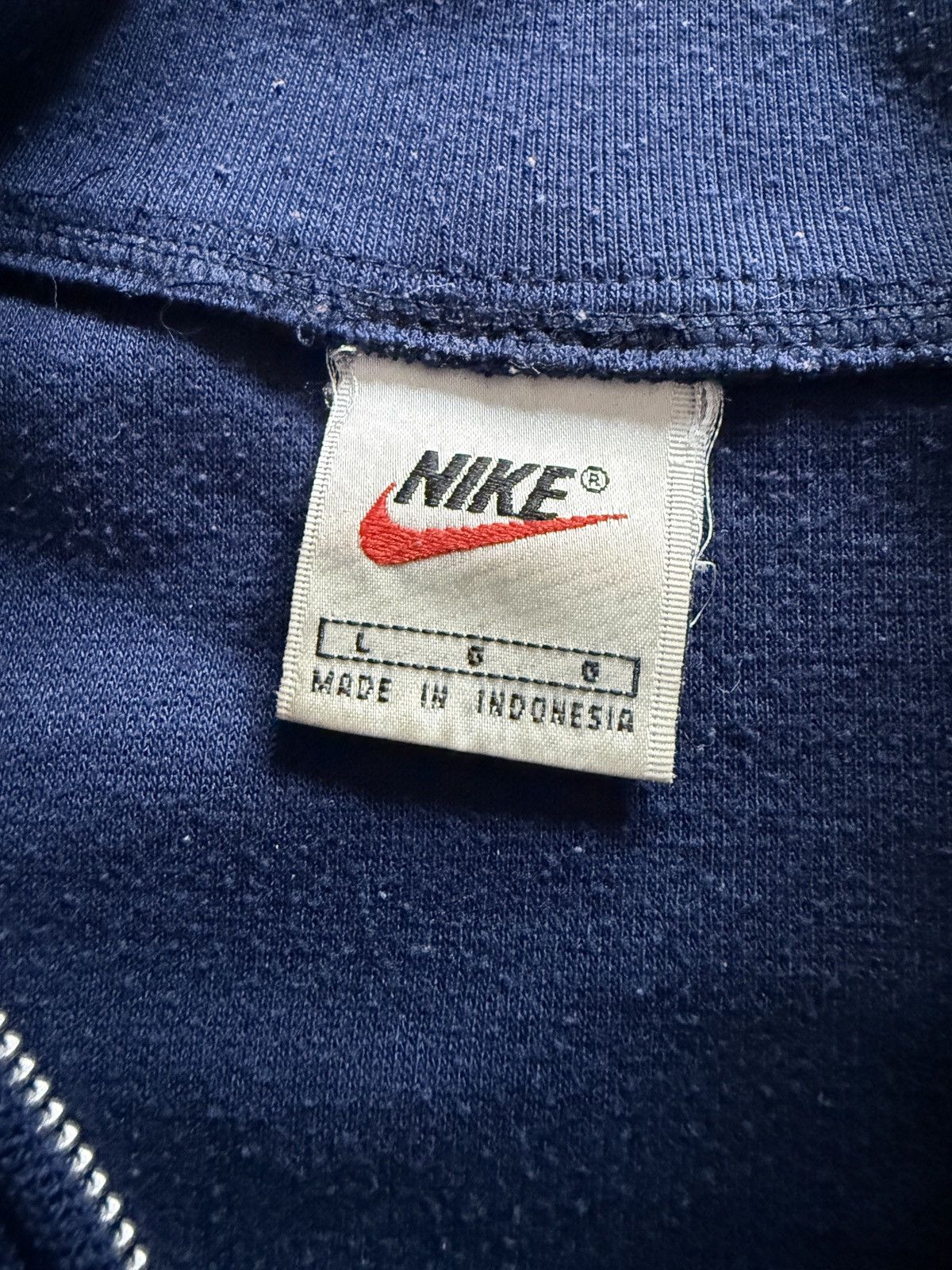 Vintage Vintage 90s Nike Chest Swoosh Track Warmup Jacket Size US L / EU 52-54 / 3 - 5 Thumbnail