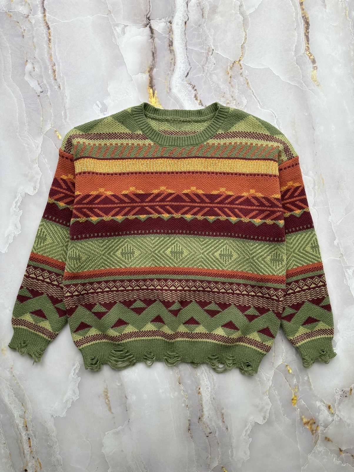 image of Avant Garde x Vintage Multicolor Sweater, Men's (Size Medium)