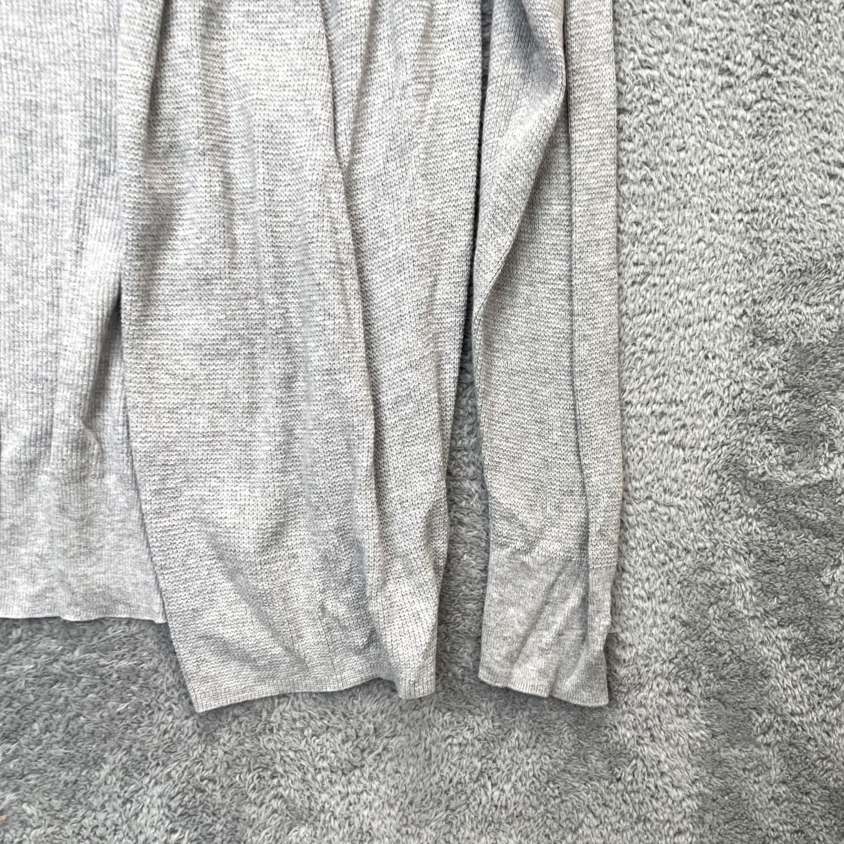 Allsaints AllSaints Cardigan Womens Small Gray Open Front Knit Long Sleeve Cotton Cashmere Size S / US 4 / IT 40 - 2 Thumbnail