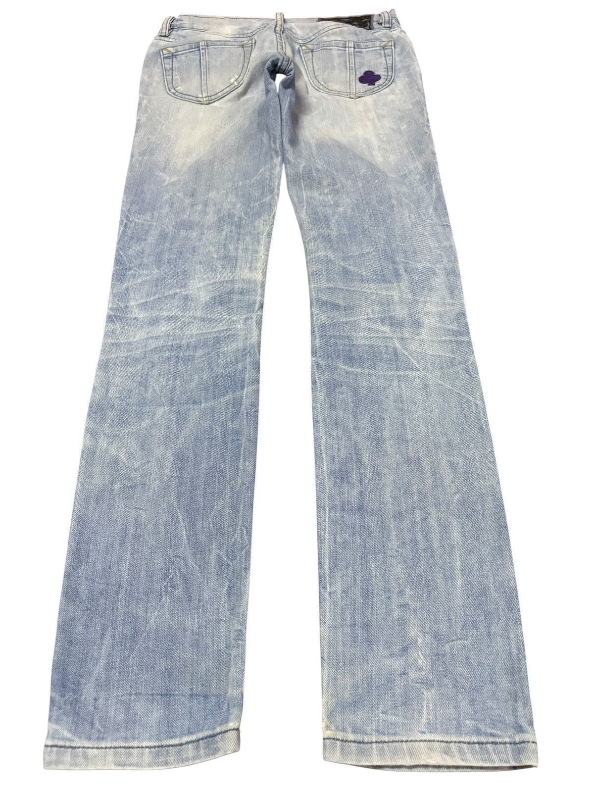 Diesel Vtg Diesel Strike Faded Blue Wash Distressed Jeans Size 26" / US 2 / IT 38 - 2 Thumbnail