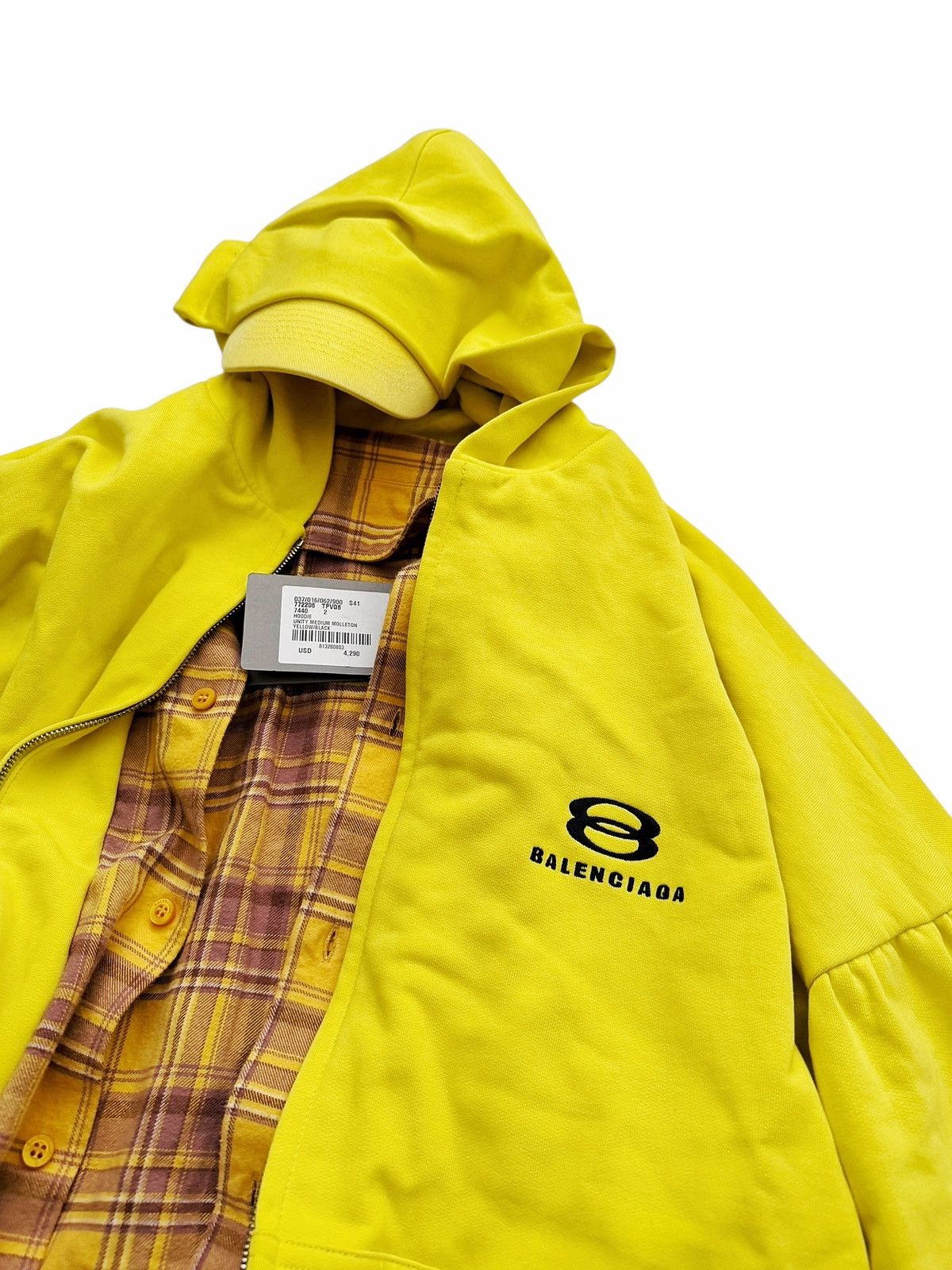 Balenciaga $4290 Unity Layered Hat Hoodie Hybrid Size US M / EU 48-50 / 2 - 3 Thumbnail