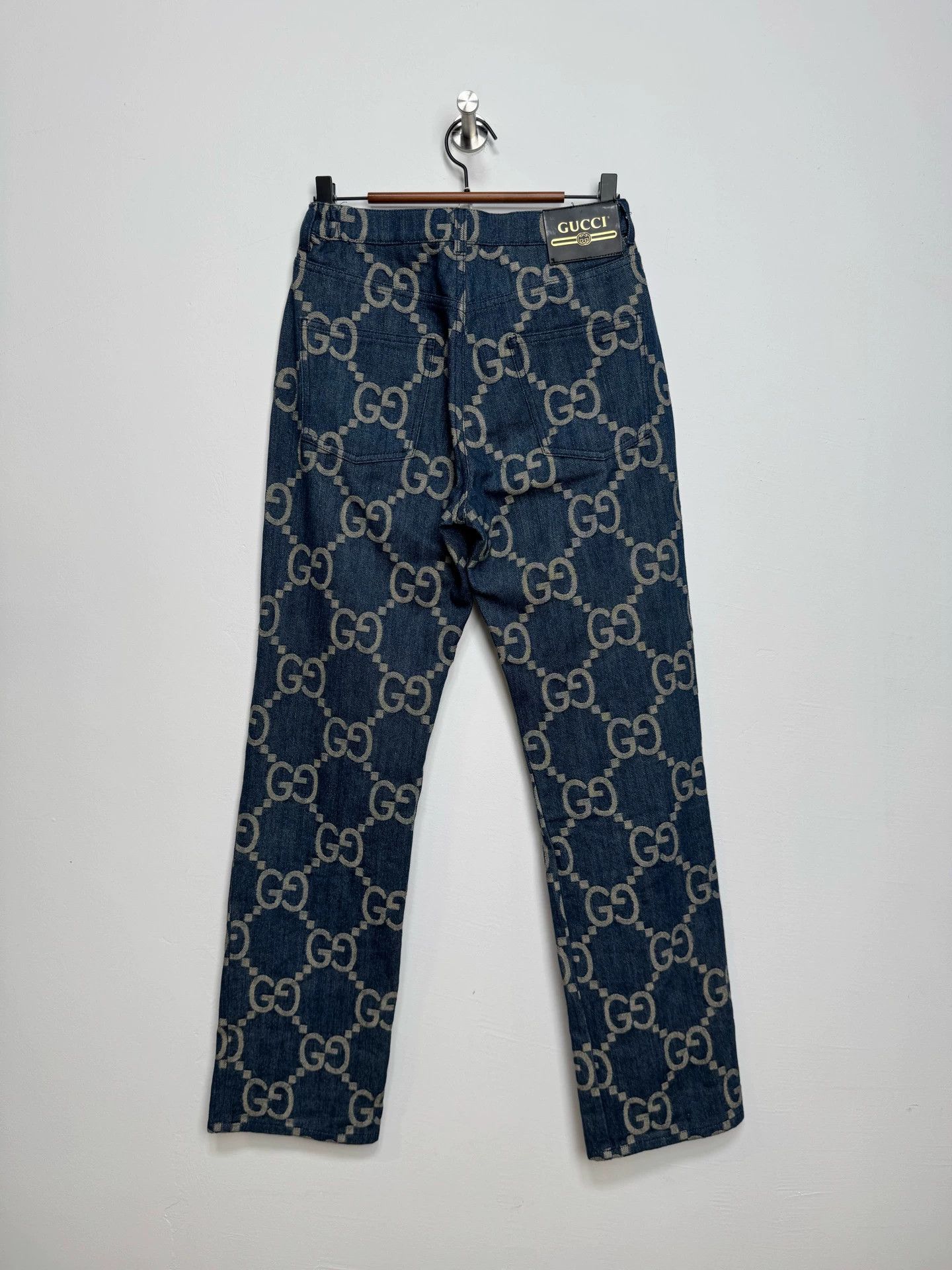 Gucci Gucci GG full logo denim jeans 27 Size 27" / US 4 / IT 40 - 2 Thumbnail
