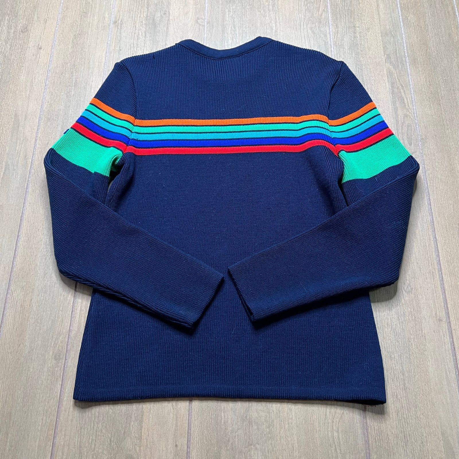 Vintage Vintage Lido of California Wool Striped Sweater Womens L USA Size L / US 10 / IT 46 - 5 Thumbnail