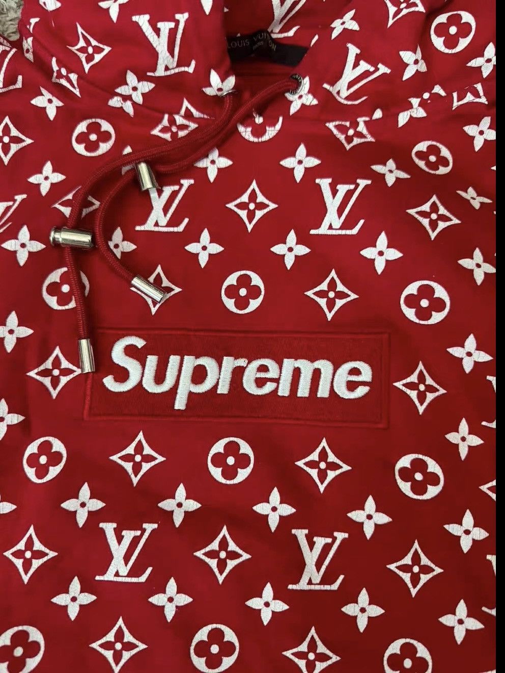 Louis Vuitton × Supreme Supreme Louis Vuitton Box logo hooded sweatshirt hoodie Size US S / EU 44-46 / 1 - 3 Thumbnail