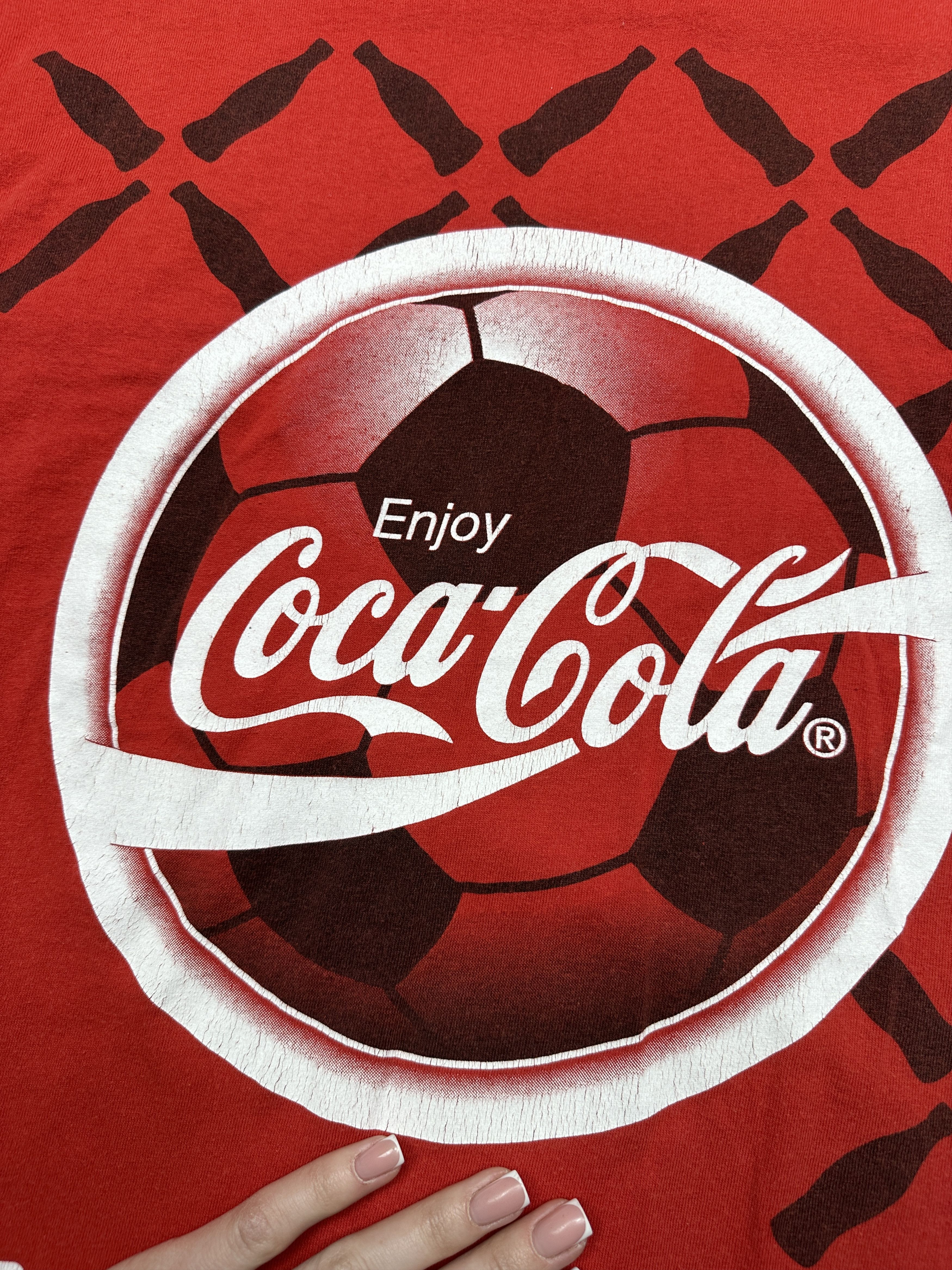 Coca Cola × Vintage Coca Cola 1994 Vintage UEFA Euro 1996 England T-Shirt Size US M / EU 48-50 / 2 - 4 Thumbnail