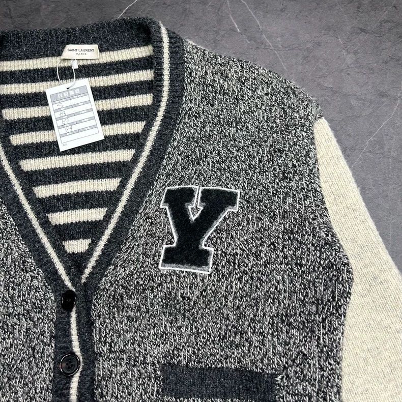 Saint Laurent Paris Saint Laurent Paris Woolen knitted cardigan sweater 2505-Ne Size US S / EU 44-46 / 1 - 4 Thumbnail